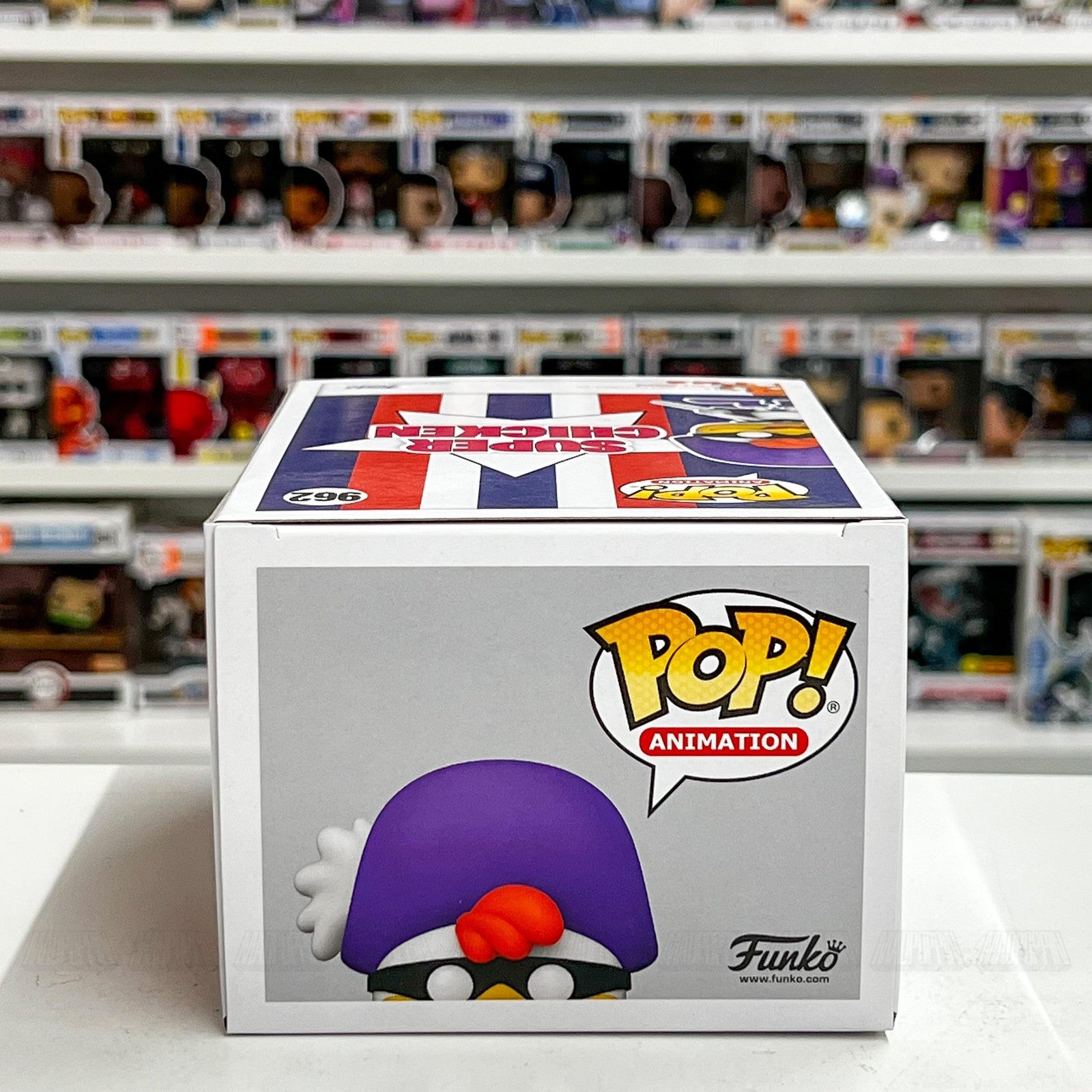 Funko Pop! Animation Super Chicken #962 Vinyl Figure 2021 Jay Ward TV Cartoon