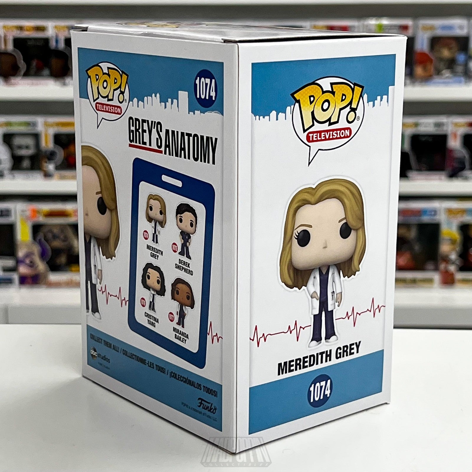 Funko Pop Television Grey's Anatomy Meredith Grey #1074 Vinyl Figure New In Box