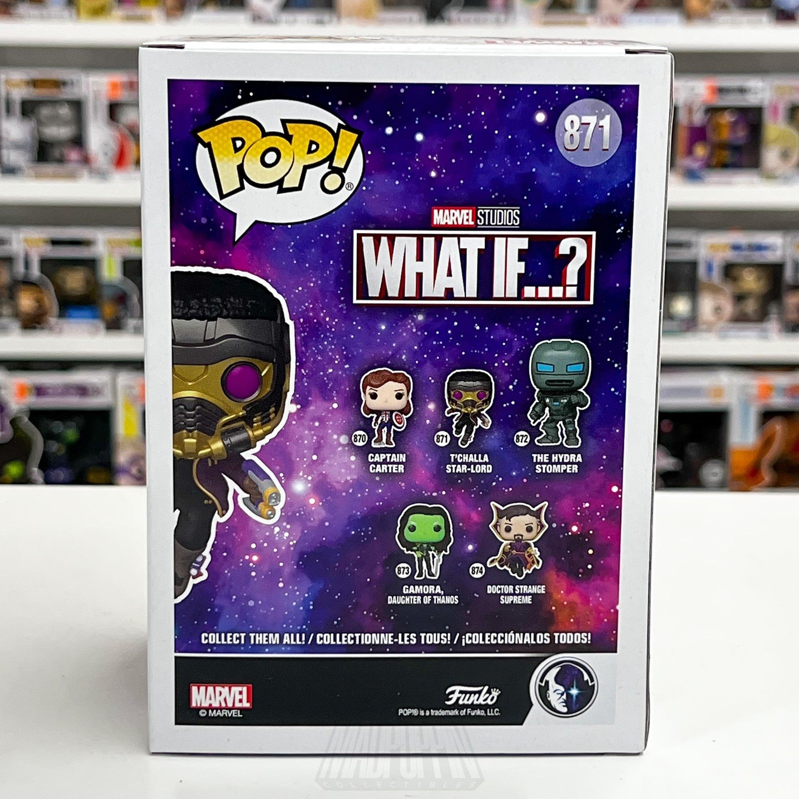 Funko Pop Marvel What If T'Challa Star-Lord #871 BoxLunch Exclusive Bobble-Head3