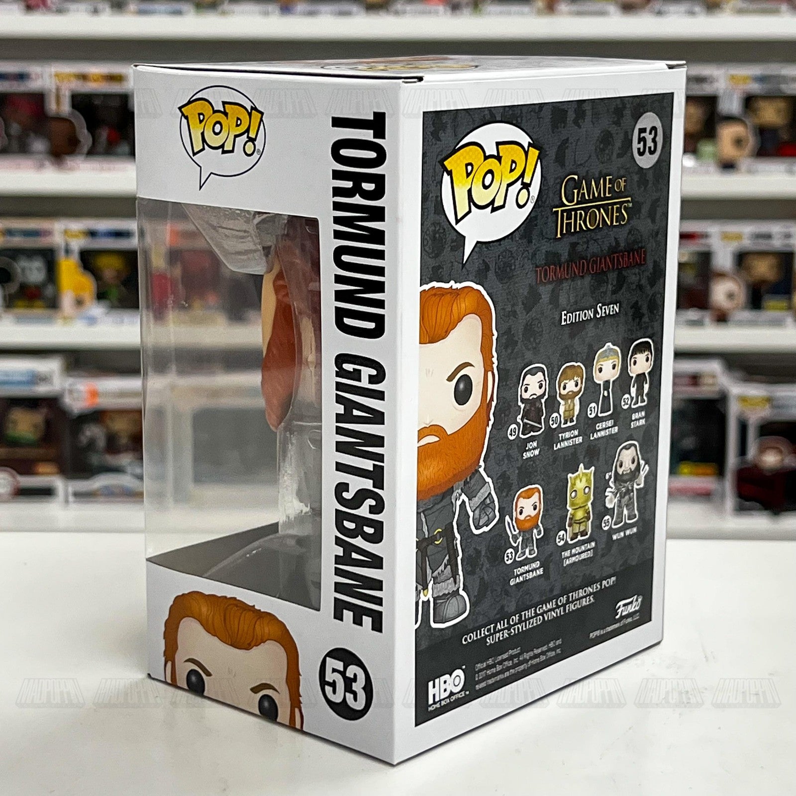 Funko Pop Game of Thrones Tormund Giantsbane 53 Vinyl Figure Edition 7 New Box