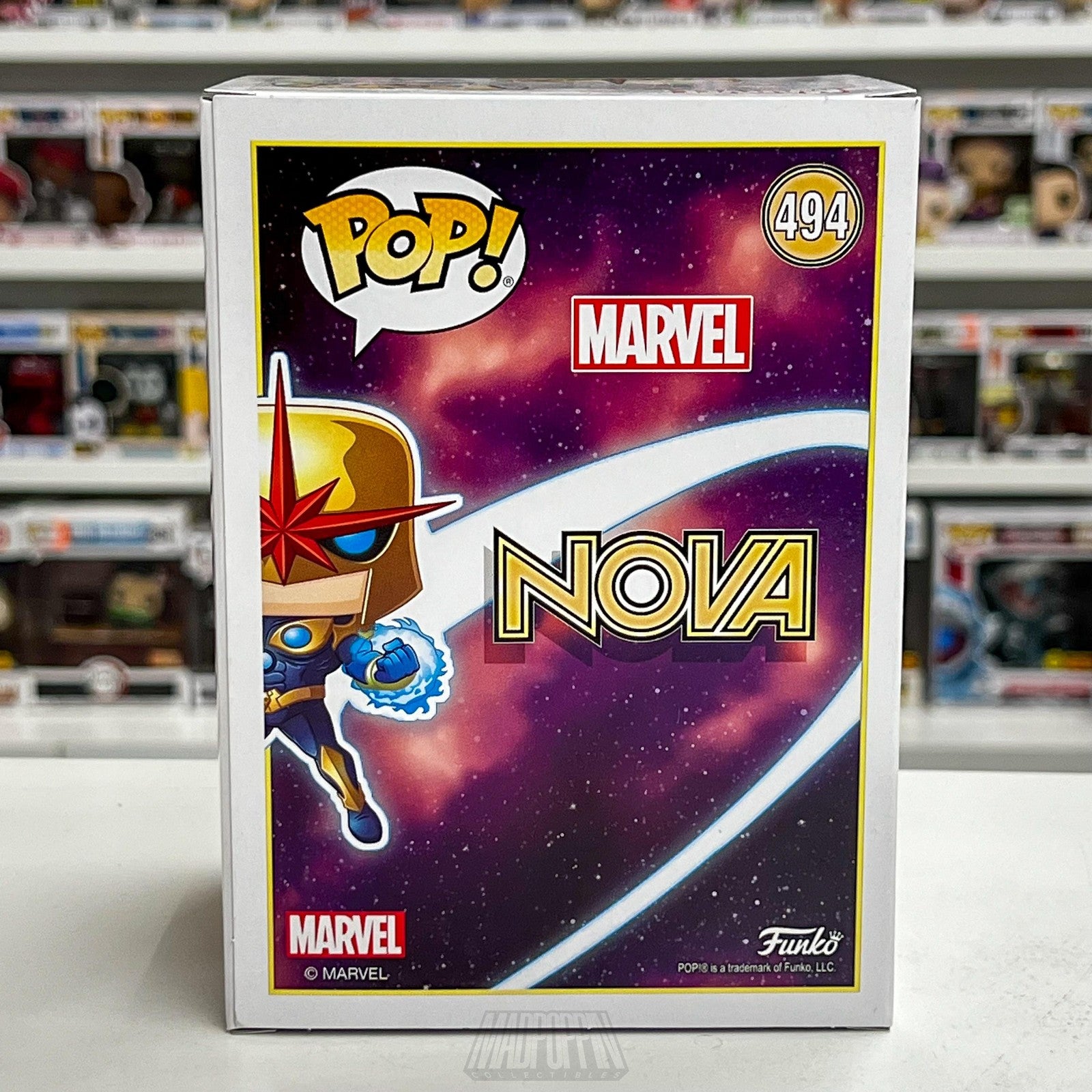 Funko Pop Marvel Nova PX Previews Exclusive #494 Vinyl Figure Bobble-Head New