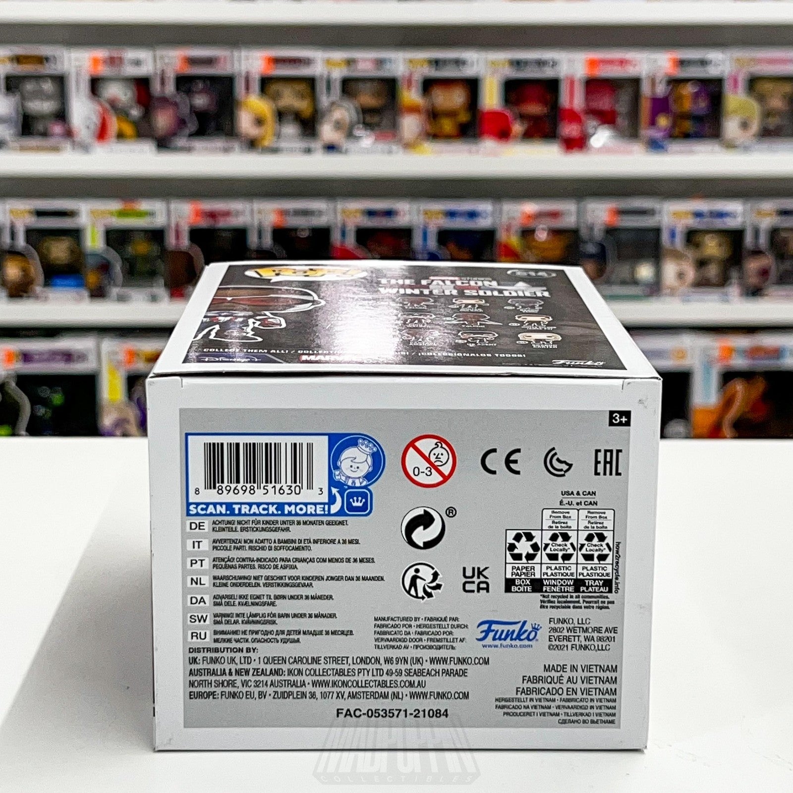 Funko Pop Marvel Captain America Sam Wilson 814 Bobble-Head Vinyl Figure Falcon7