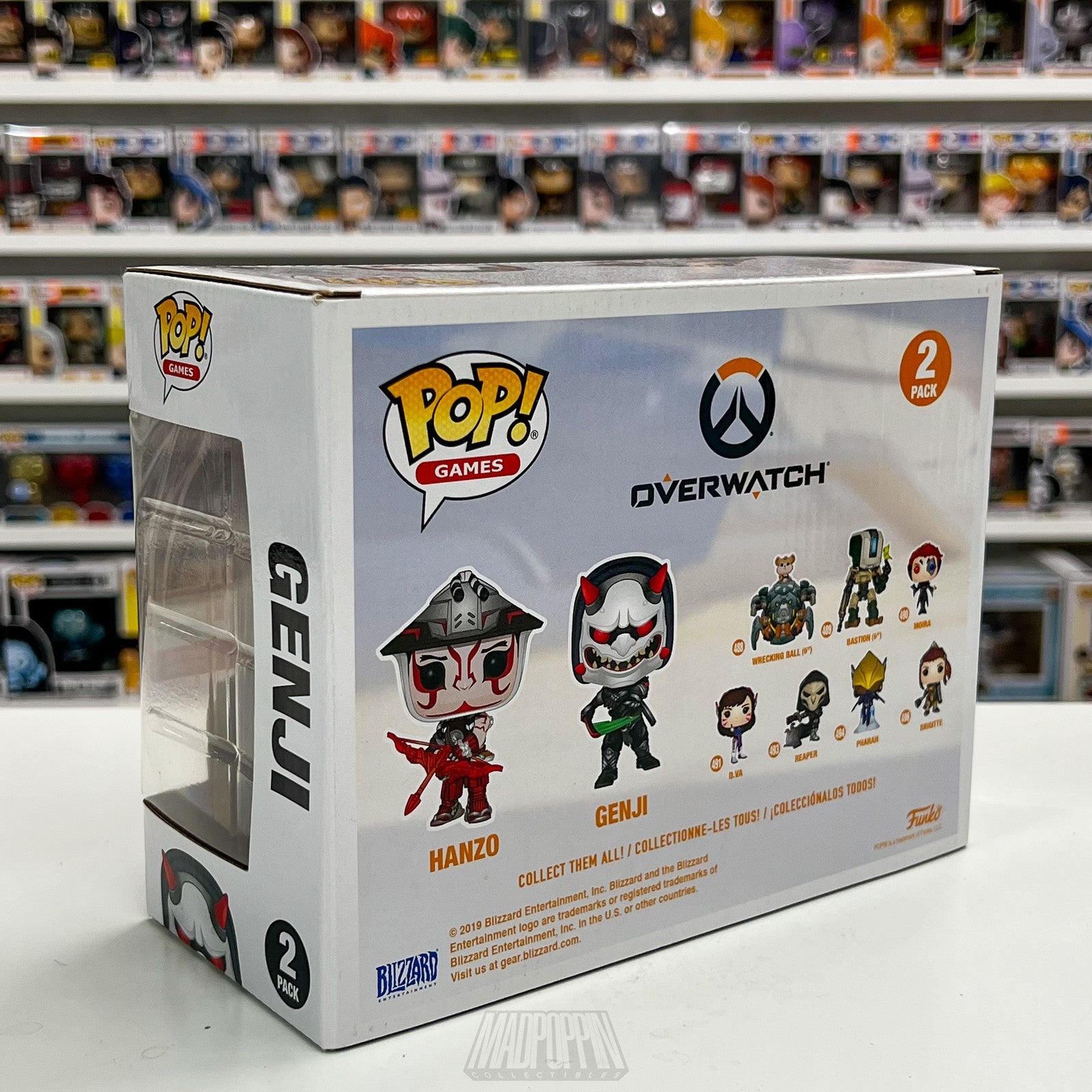 Funko Pop Overwatch Hanzo Genji 2 Pack E3 2019 Limited Edition Vinyl Figures