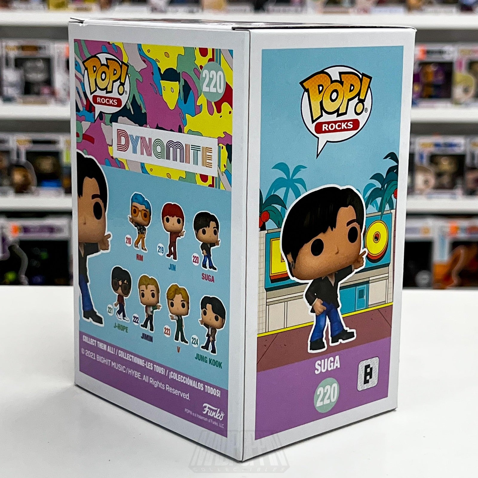 Funko Pop! Rocks BTS SUGA 220 Dynamite Vinyl Figure Boxed 2021 K-Pop Idol Toy4