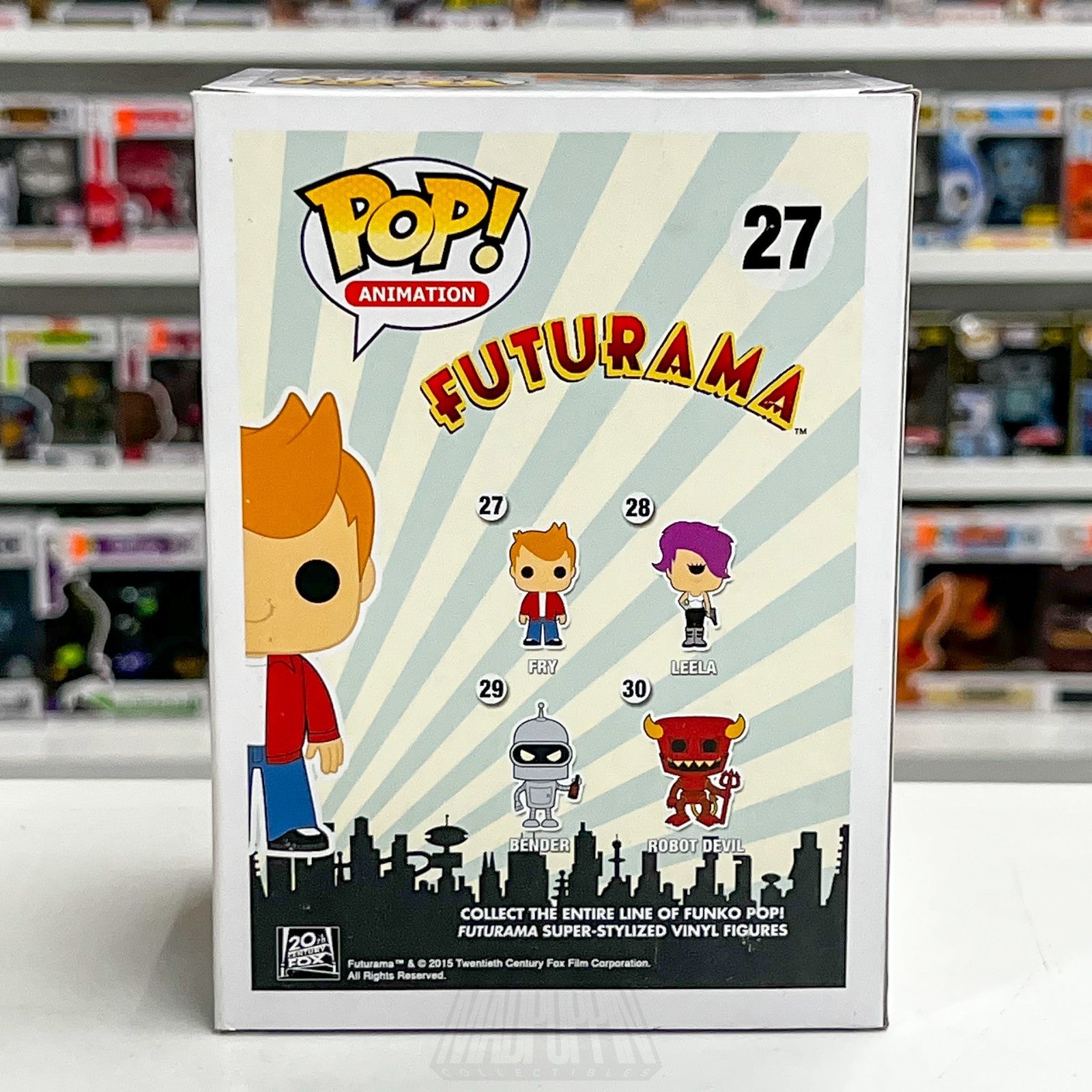 Funko Pop Animation Futurama Fry 27 Vaulted Sci-Fi Cartoon Network Vinyl Figure3