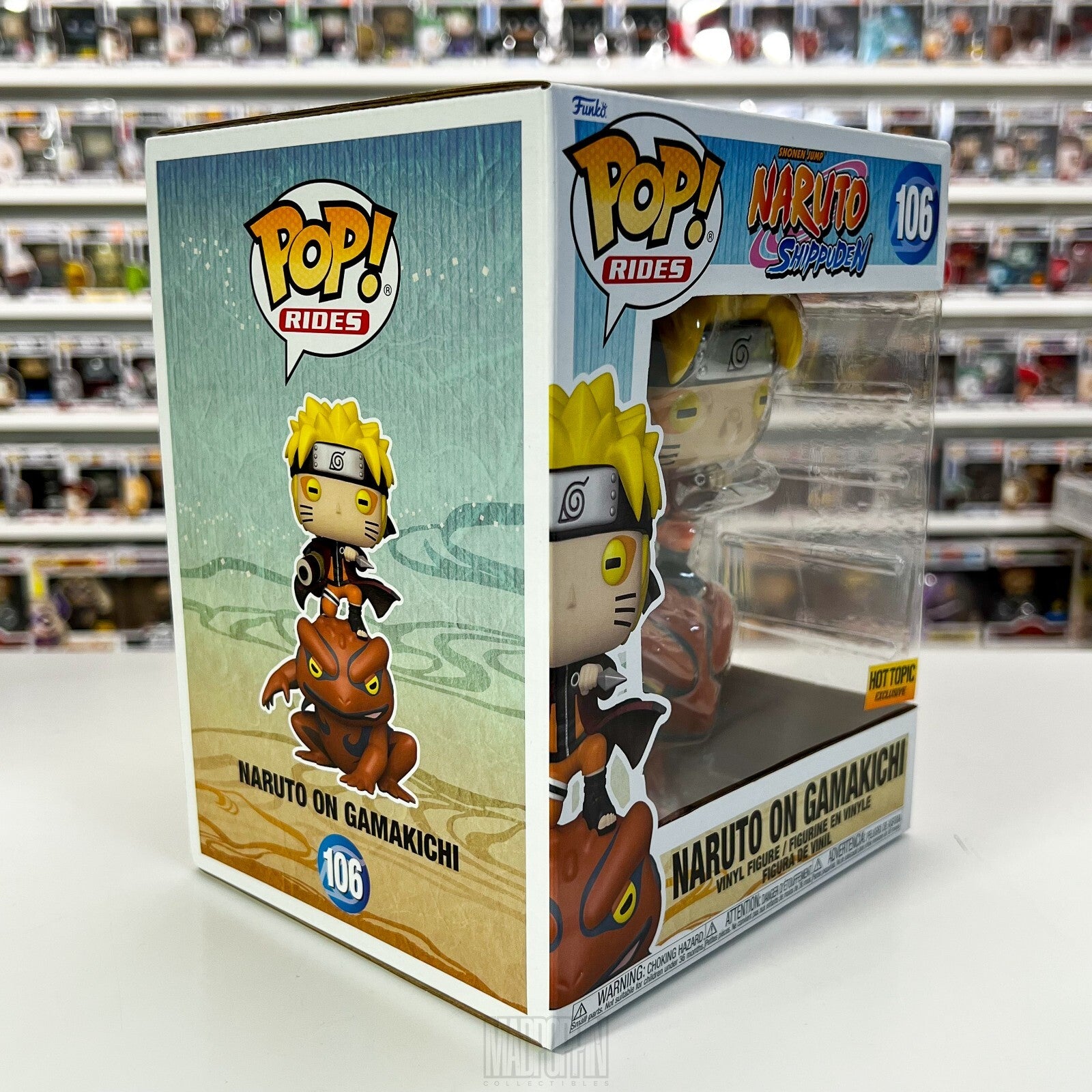 Funko Pop Rides Anime Naruto Shippuden Uzumaki on Gamakichi Hot Topic Toad 106