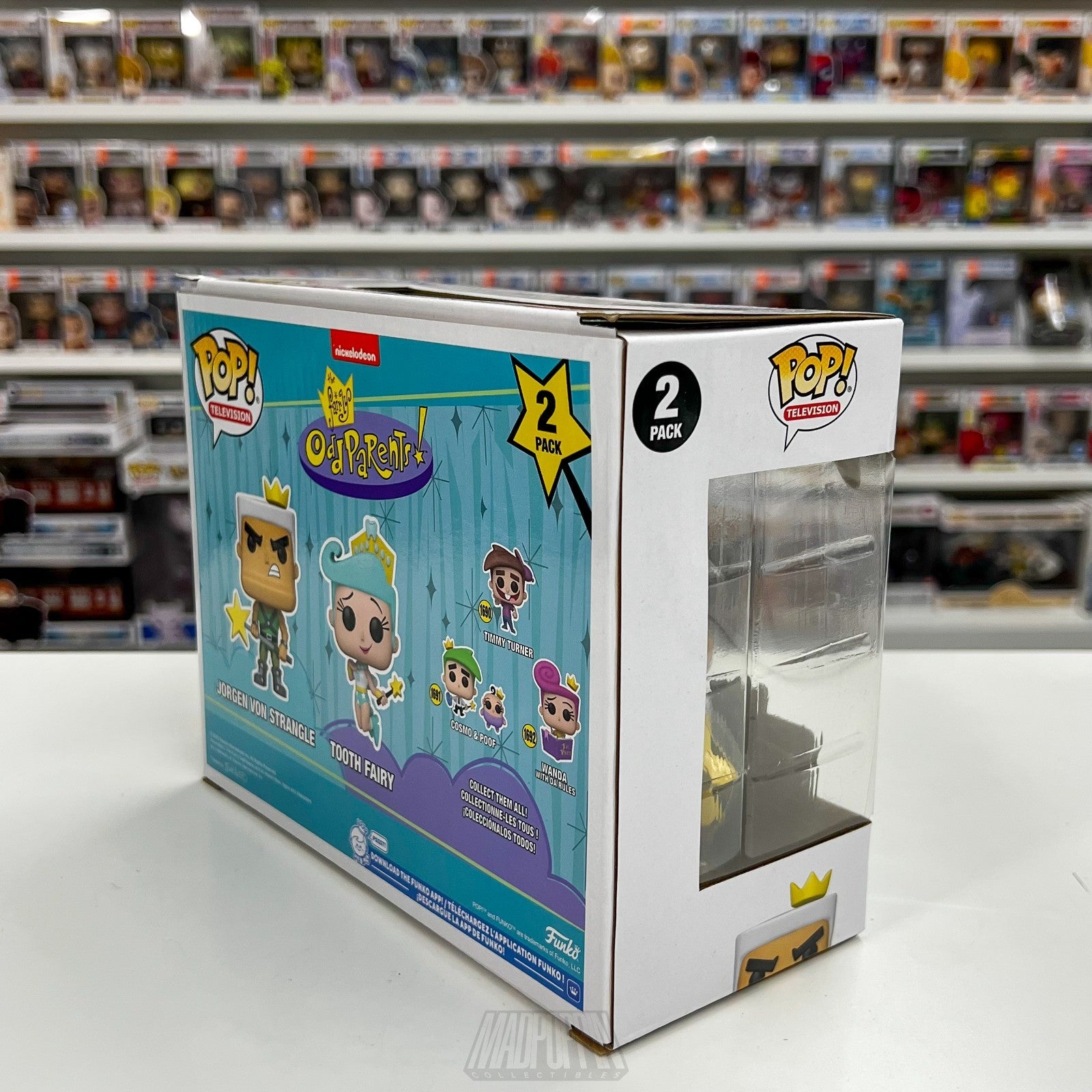 Funko Pop TV Fairly OddParents Jorgen Von Stangle Tooth Fairy 2 Pack SDCC