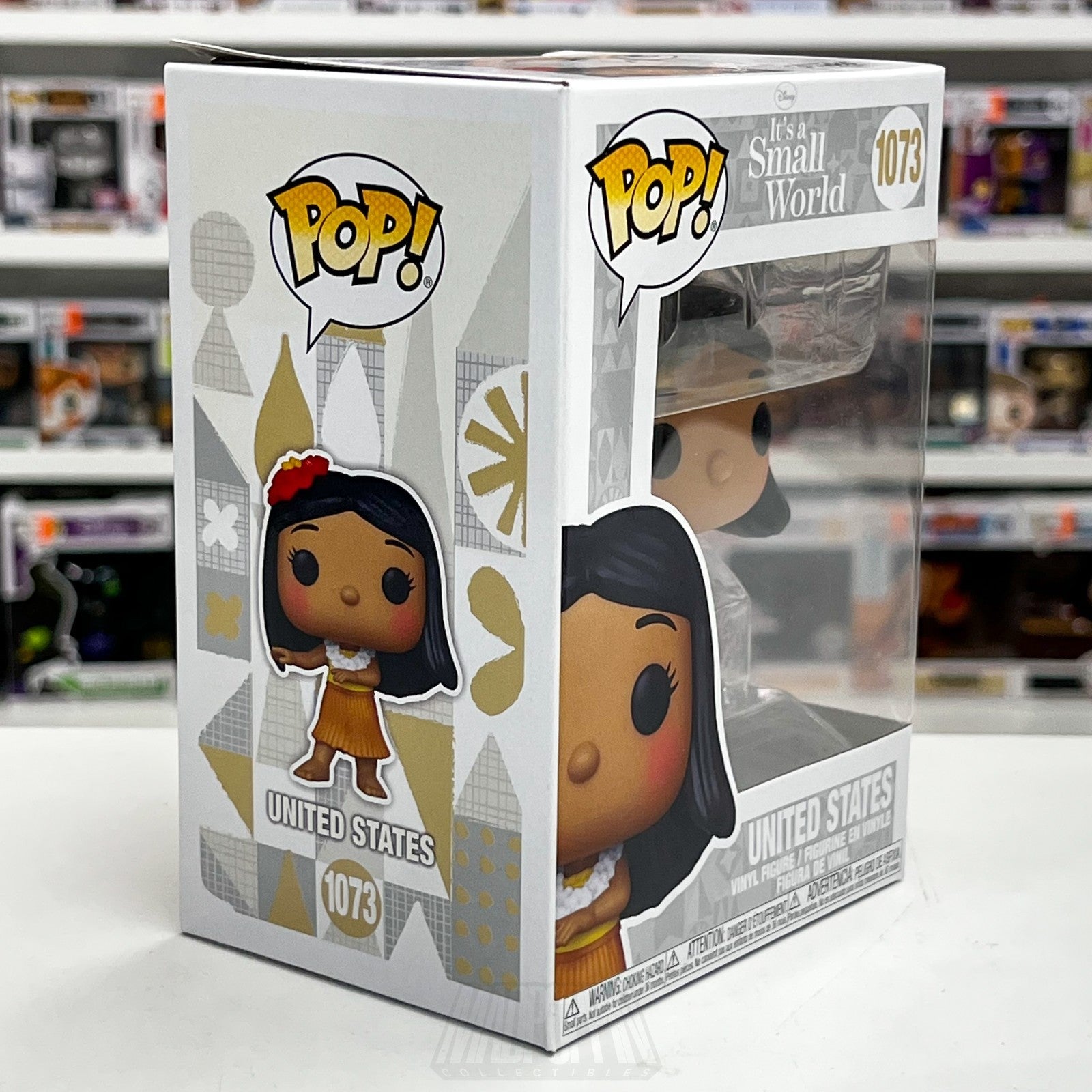 Funko Pop Disney It's A Small World United States 1073 Fantasyland Ride Hawaii5