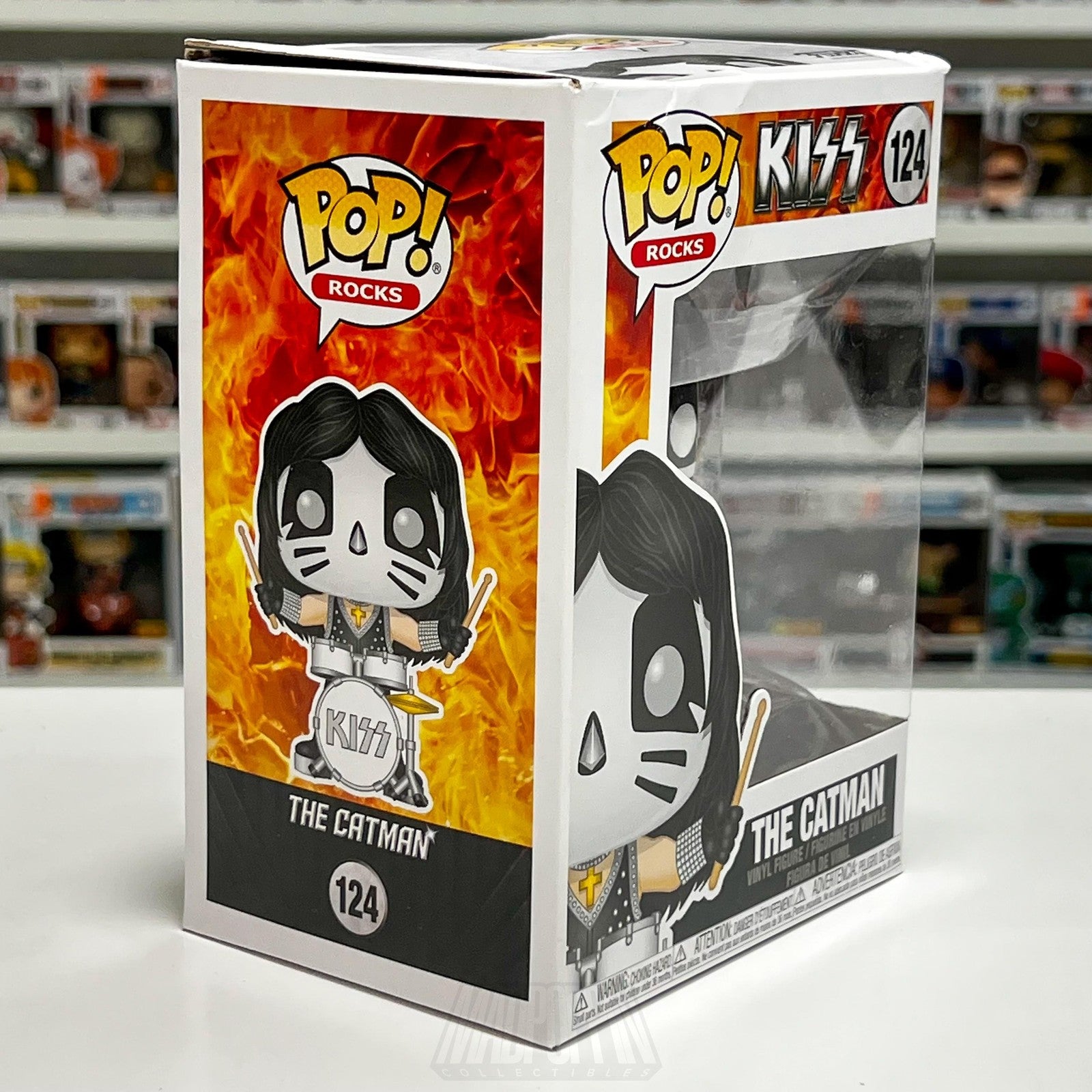 Funko Pop Rocks KISS The Catman 124 Vinyl Figure 2019 Hard Glam Music Metal Toy