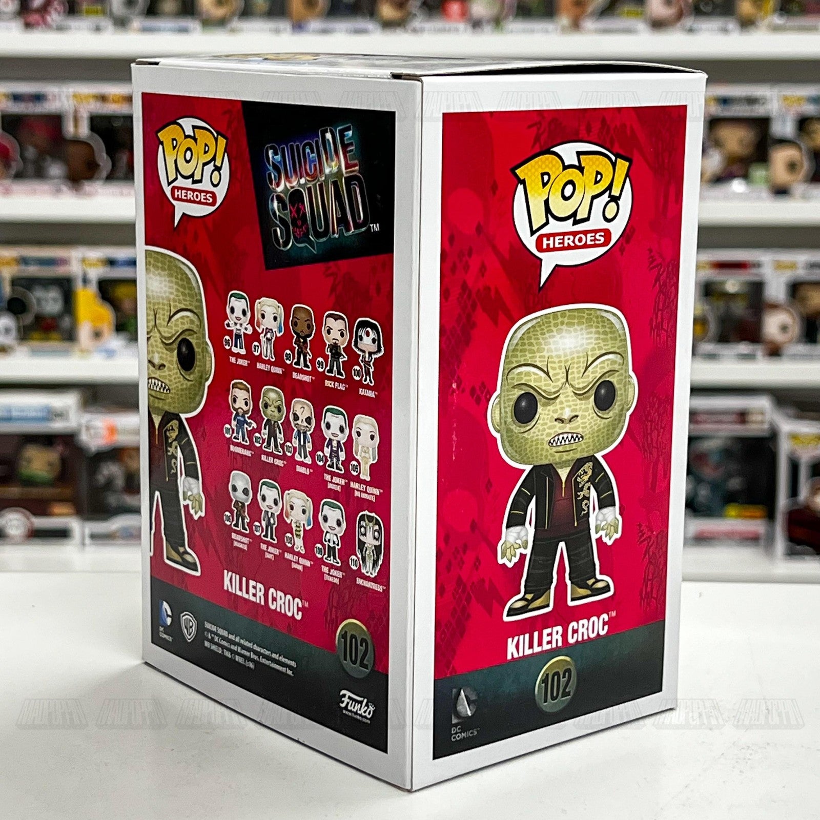Funko Pop Heroes Suicide Squad Killer Croc 102 Vinyl Figure DC Comics New in Box