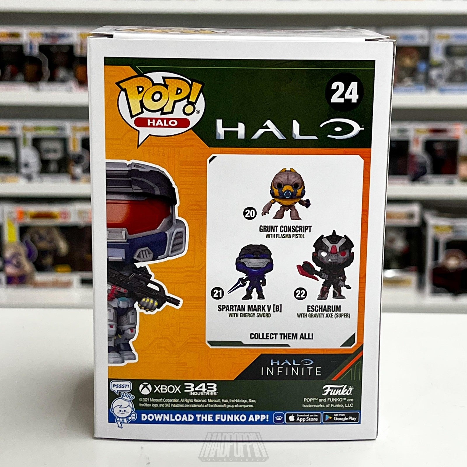 Funko Pop Halo Spartan Mark VII with BR75 Battle Rifle Specialty Series #24 New
