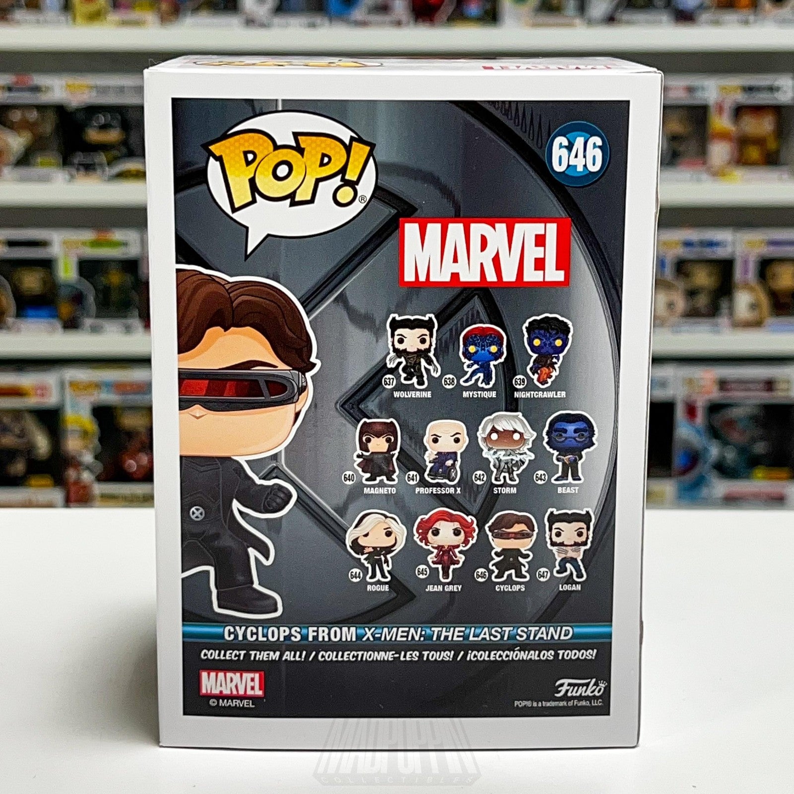 Funko Pop Marvel Cyclops 646 X-Men The Last Stand Mutant BobbleHead Figure Toy