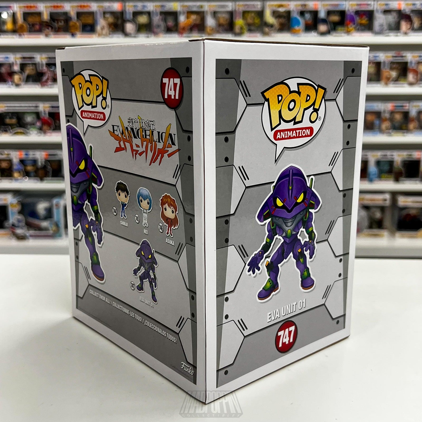 Funko Pop Evangelion EVA Unit 01 Vinyl Figure Neon Genesis Anime #747 New In Box