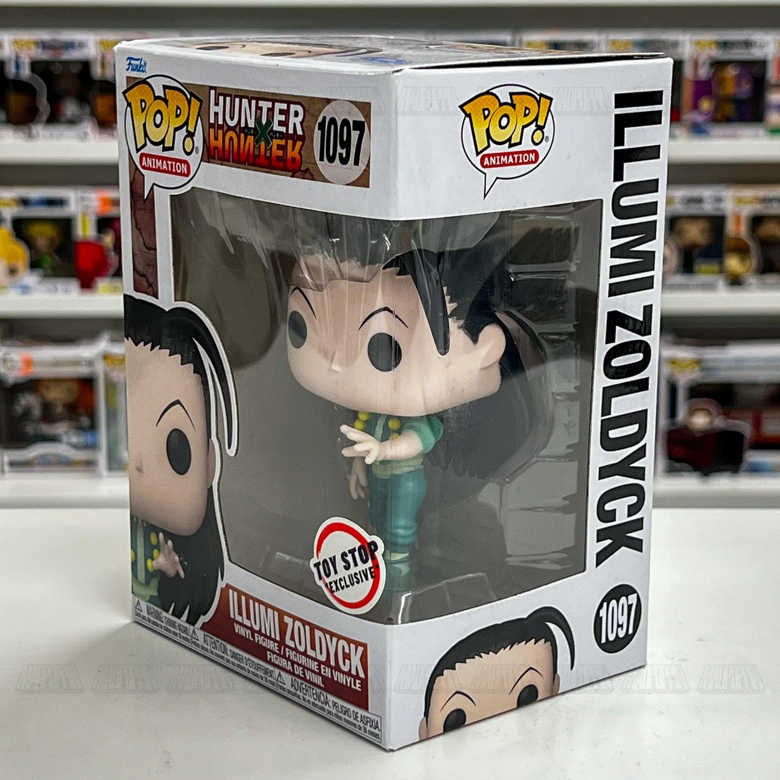 Funko Pop Animation Hunter x Hunter Illumi Zoldyck 1097 Toy Stop Exclusive New