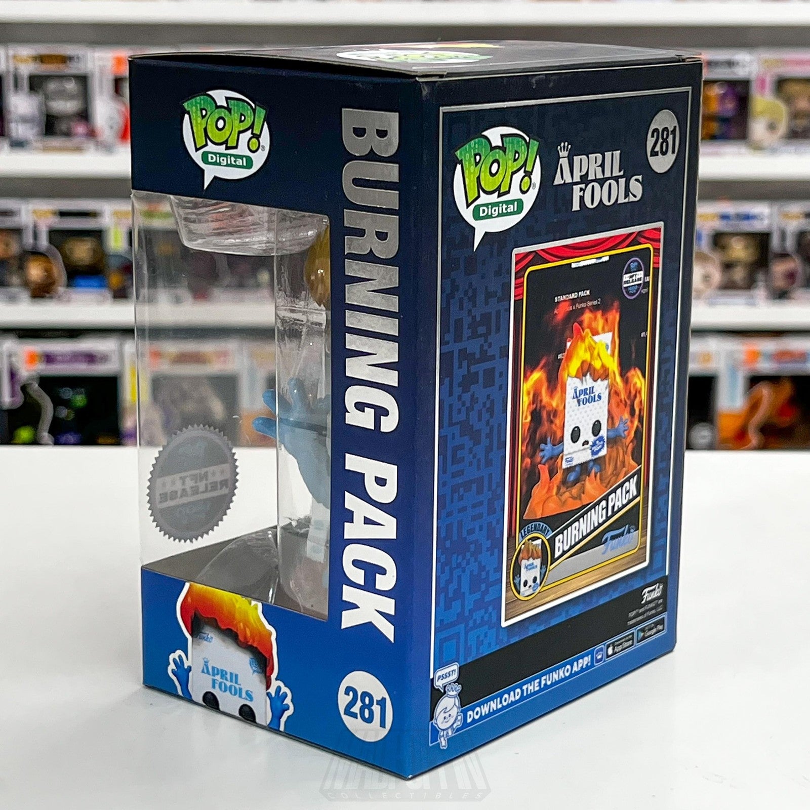 Funko Pop Digital Release April Fools Burning Pack 281 Vinyl Figure 1400 PCS NIB2