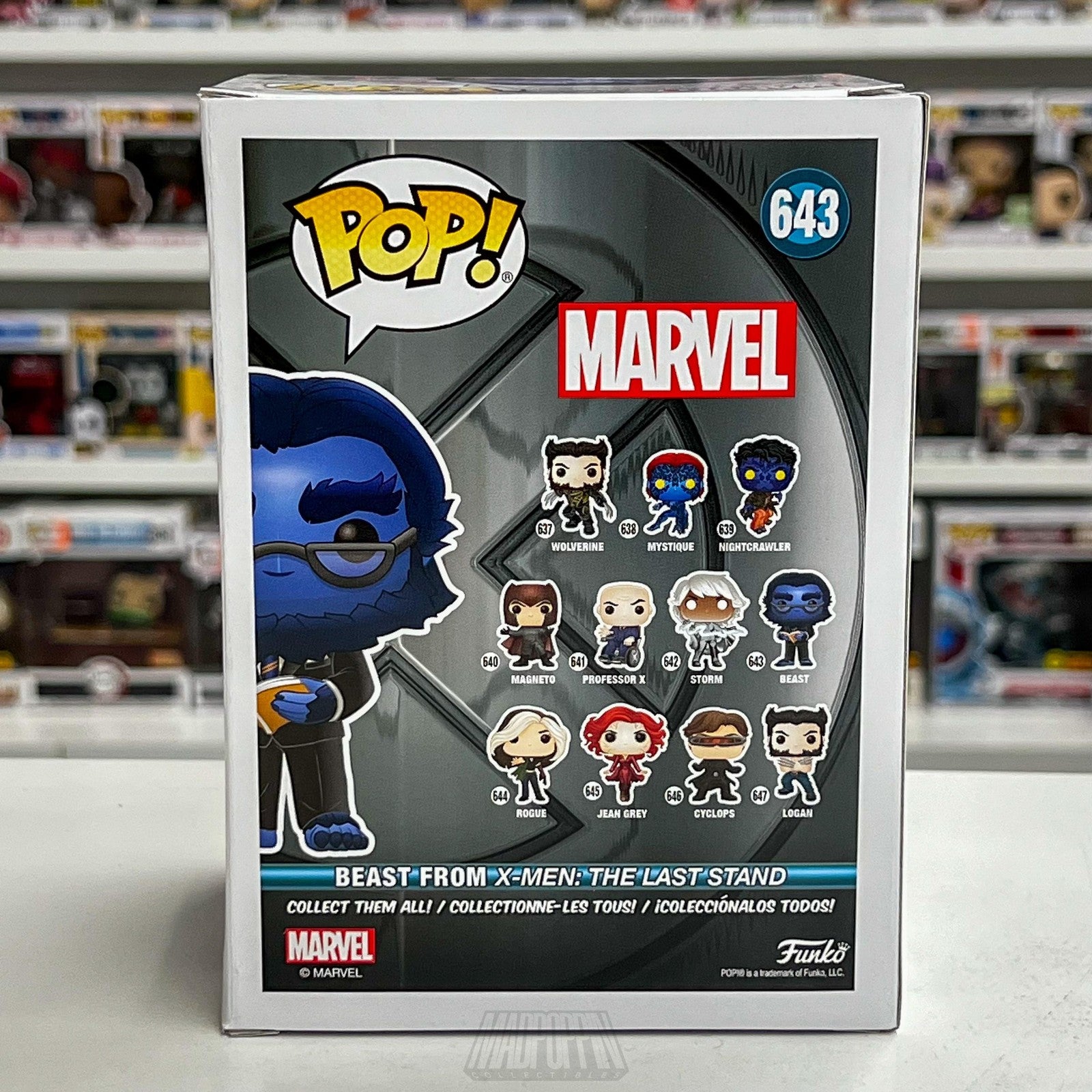 Funko Pop Marvel Beast 643 X-Men The Last Stand Figure New In Box Bobble-Head