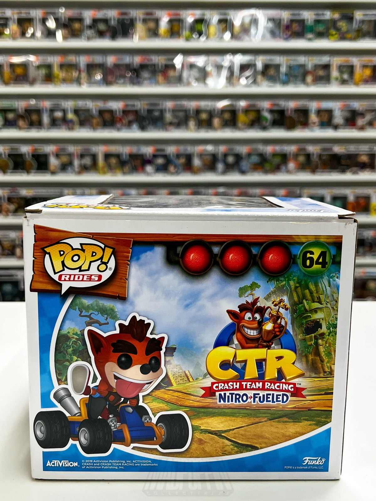 Funko Pop Rides Crash Bandicoot CTR Nitro-Fueled 64 Vinyl Figure Kart Video Game