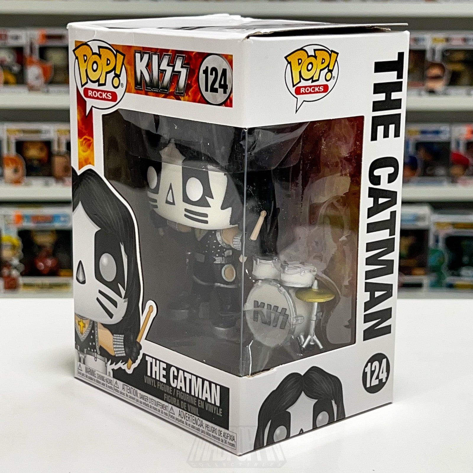 Funko Pop Rocks KISS The Catman 124 Vinyl Figure 2019 Hard Glam Music Metal Toy