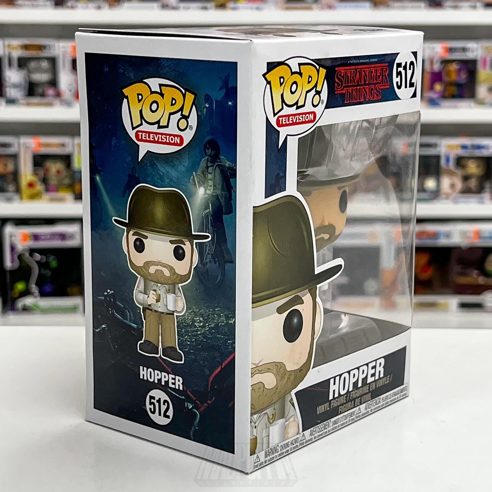 Funko Pop Television Stranger Things Hopper 512 Vinyl Figure Horror Toy Netflix5