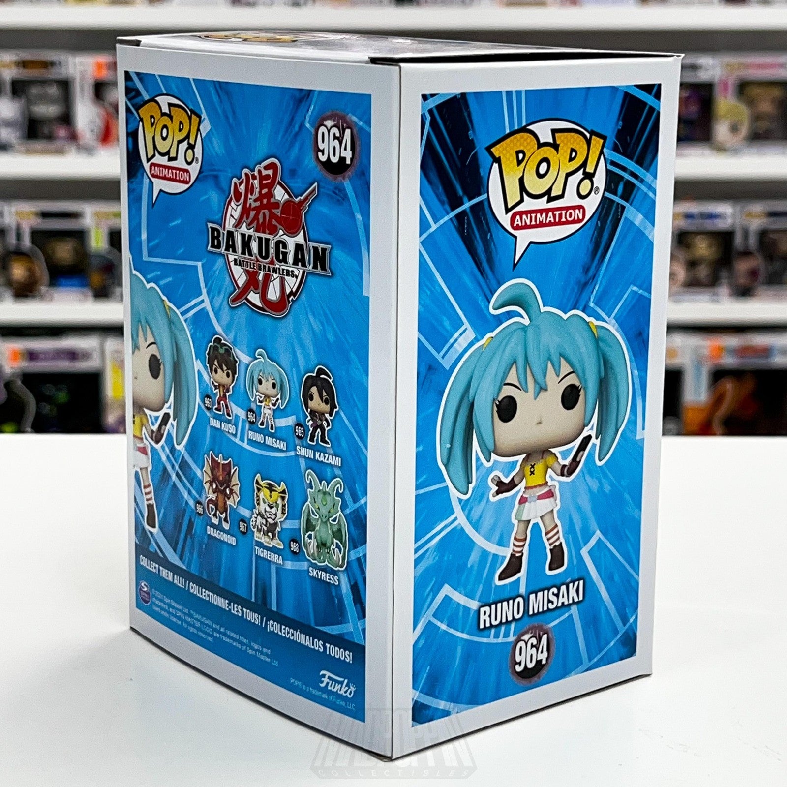 Funko Pop! Animation Bakugan Battle Brawlers Runo Misaki 964 Vinyl Figure NIB4