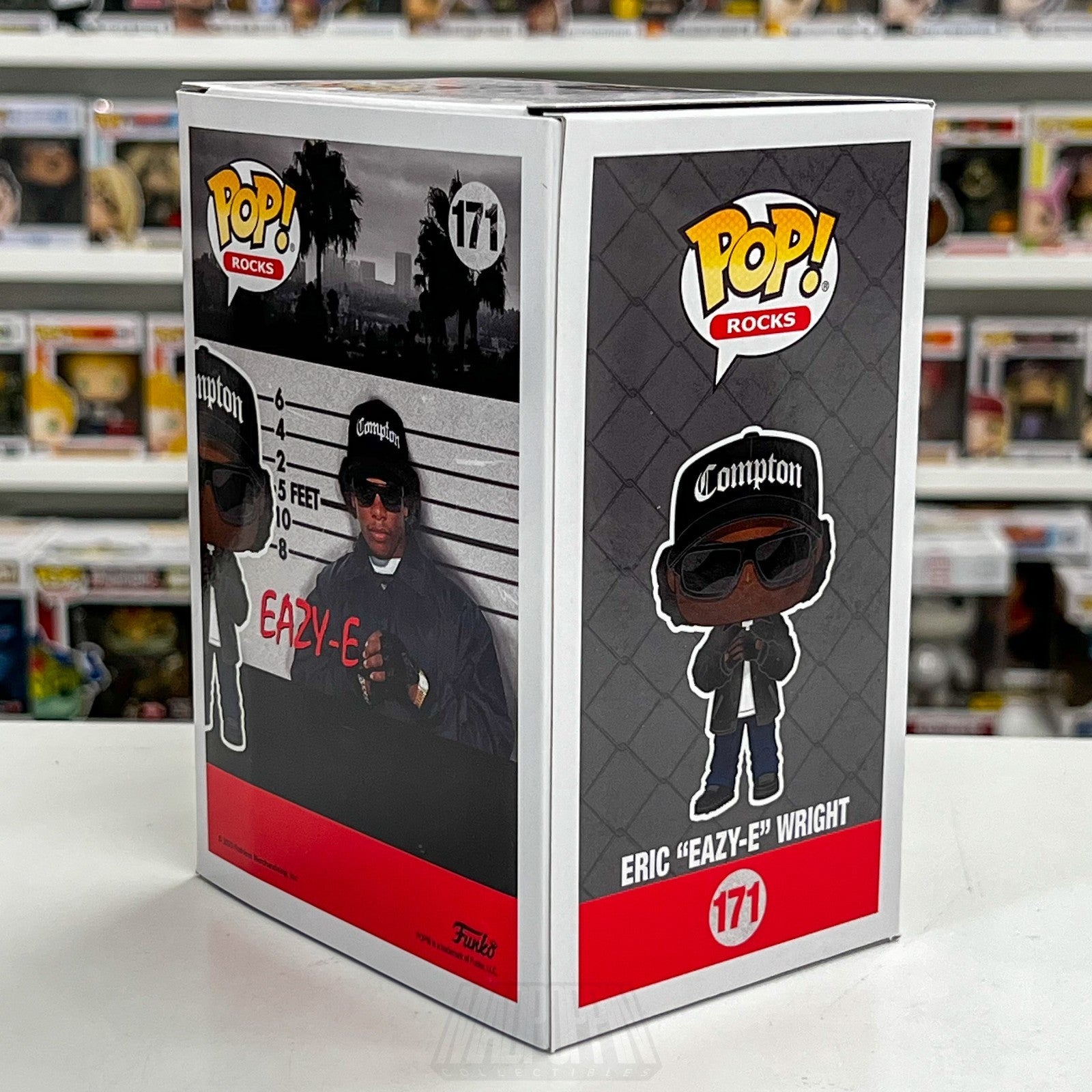Funko Pop Rocks Eric Eazy-E Wright 171 NWA Gangsta Rap Hip Hop Toy Vinyl Figure4