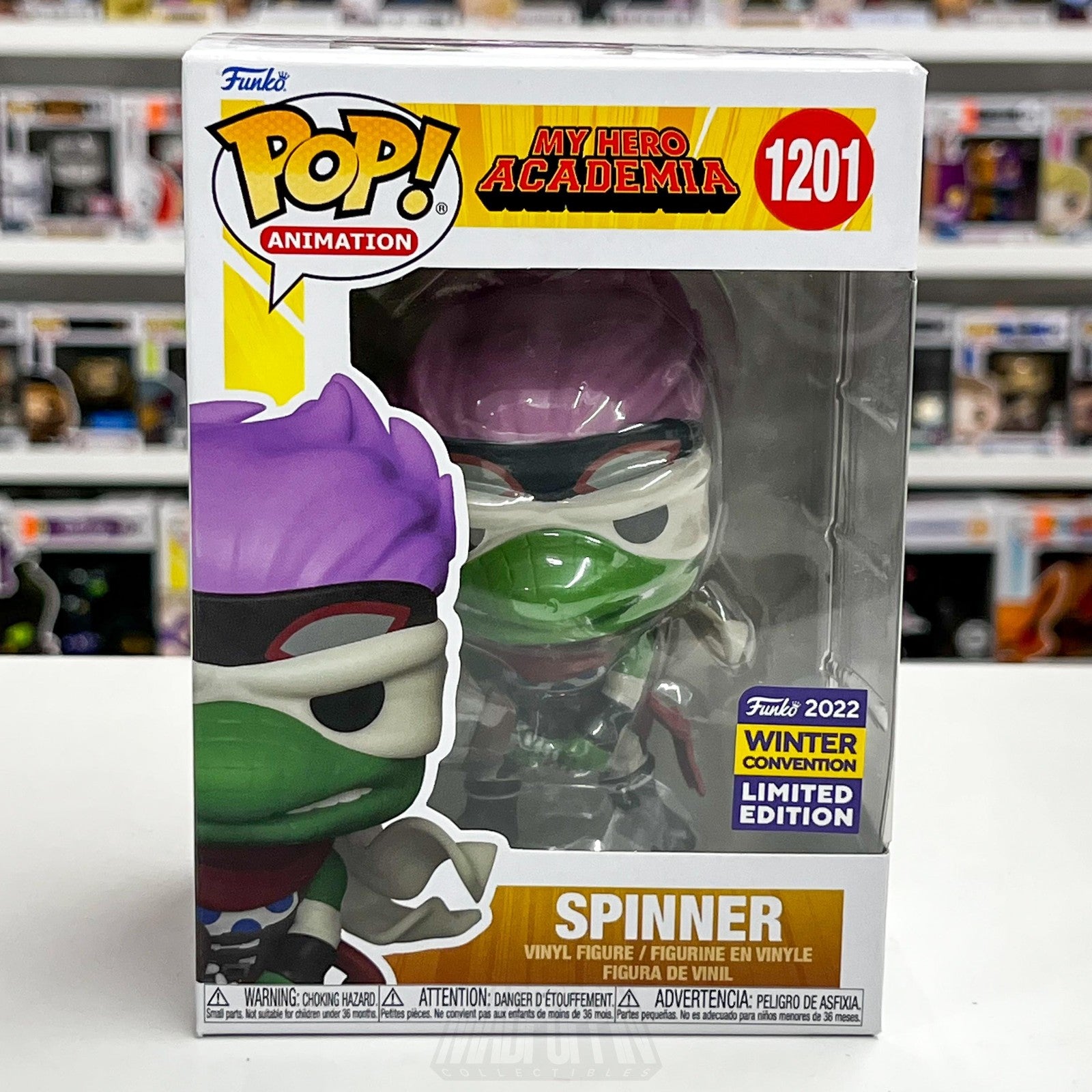Funko Pop My Hero Academia Spinner 1201 Winter Convention 2022 Ltd Ed Vinyl0