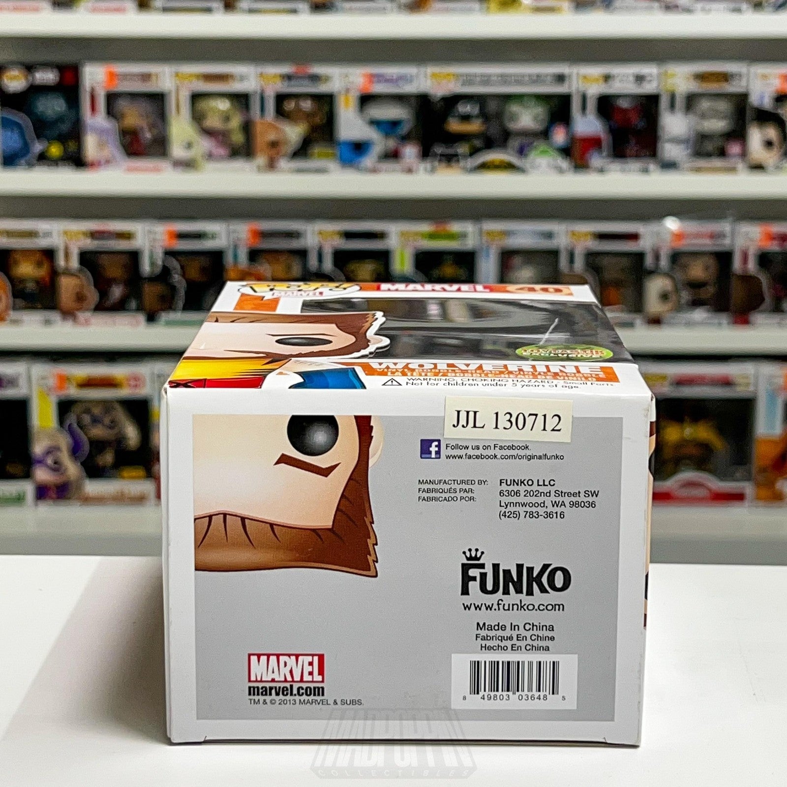 Funko Pop Marvel Wolverine Unmasked 40 Toytastik VAULTED Vinyl Armor SUPER RARE