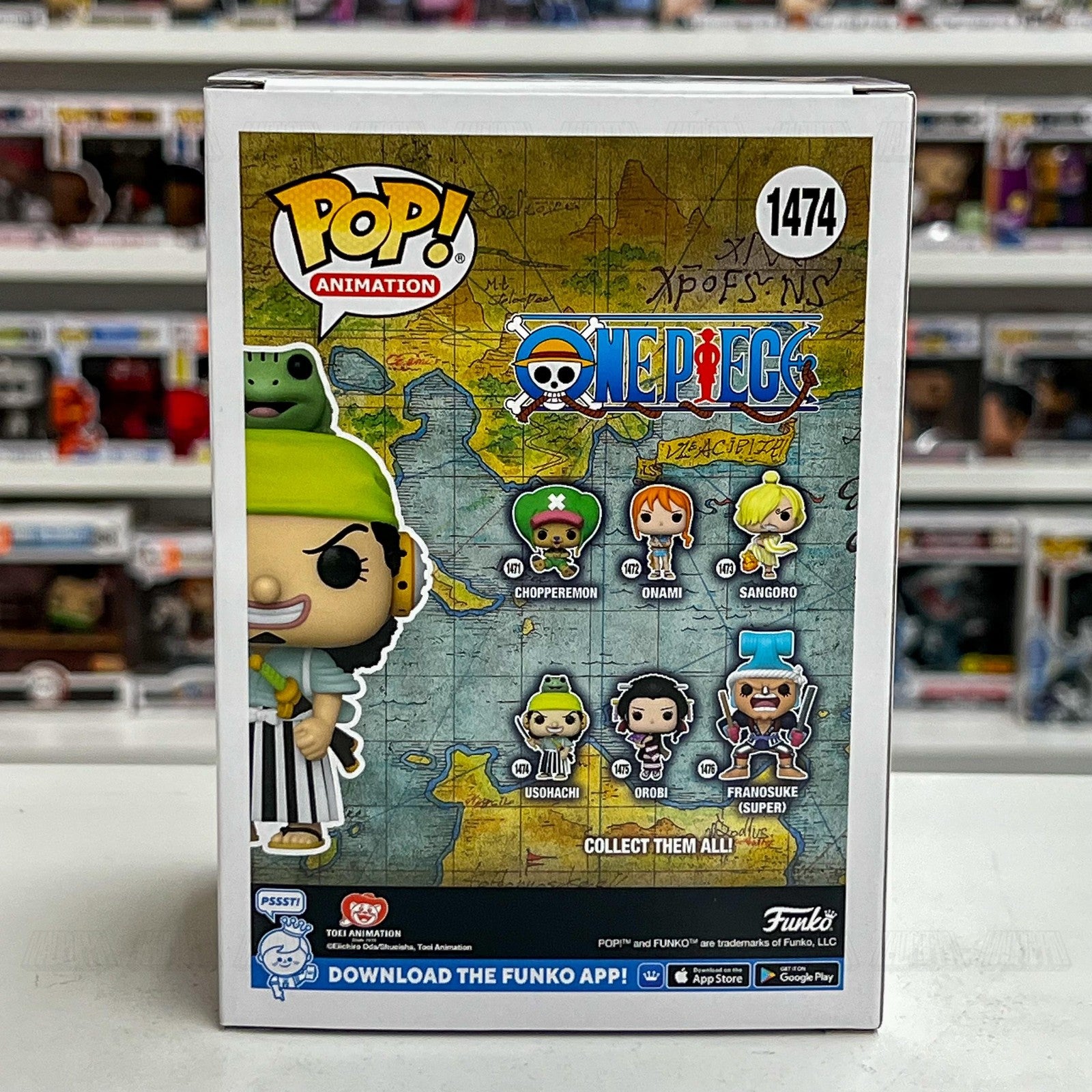 Funko Pop! Animation One Piece Usohachi #1474 Vinyl Figure New in Box Wano Arc