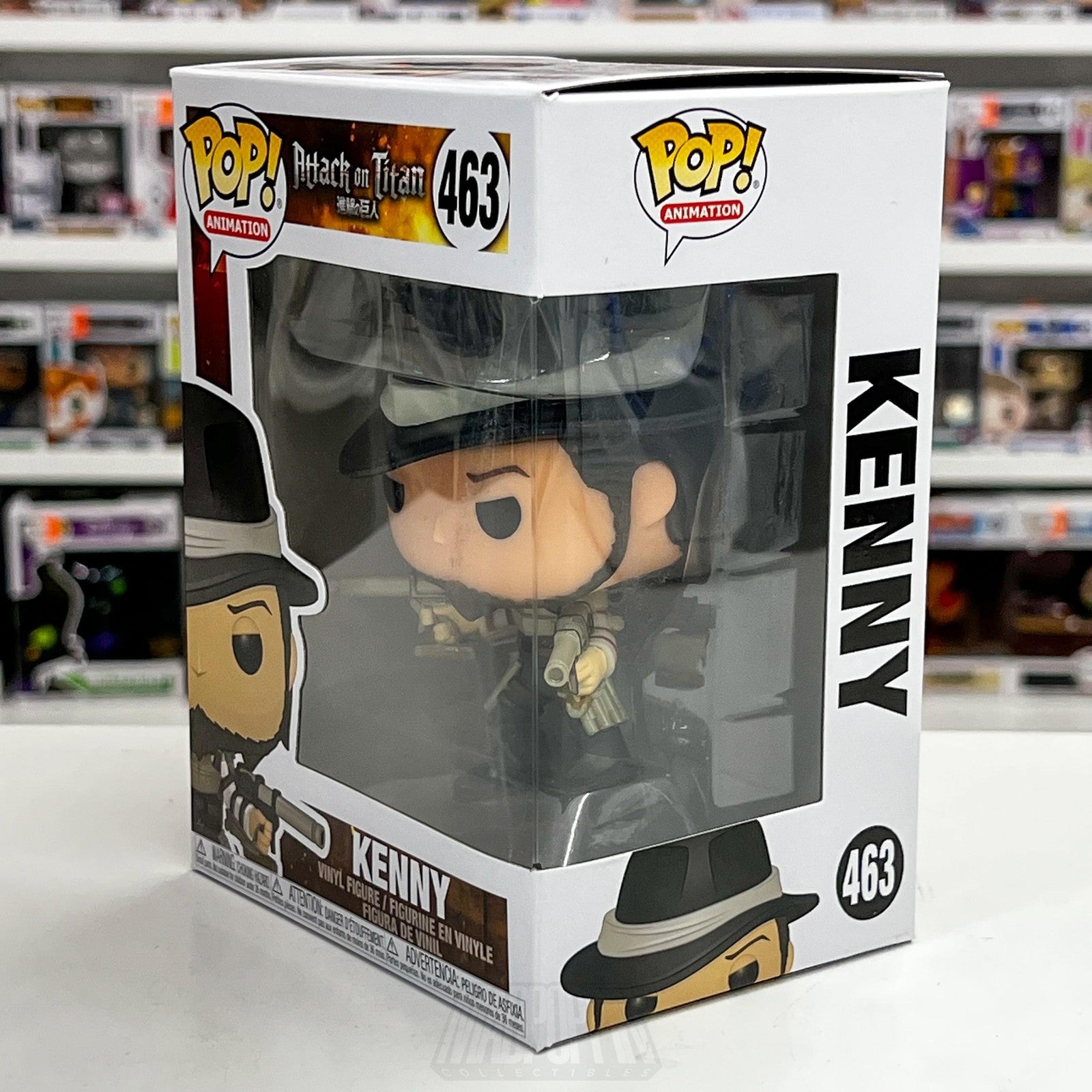 Funko Pop Anime Attack On Titan Kenny 463 Vinyl Figure Animation Collectible AOT1