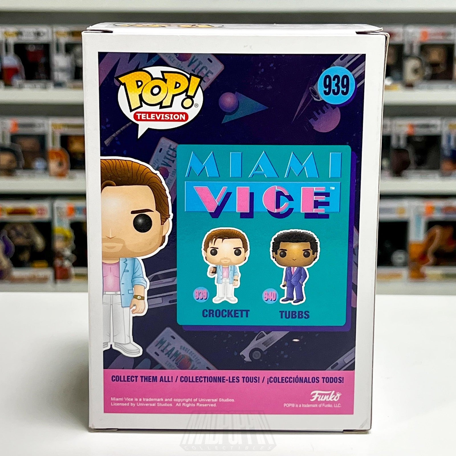 Funko Pop Television Miami Vice Crockett #939 Vinyl Figure TV Show Action Drama