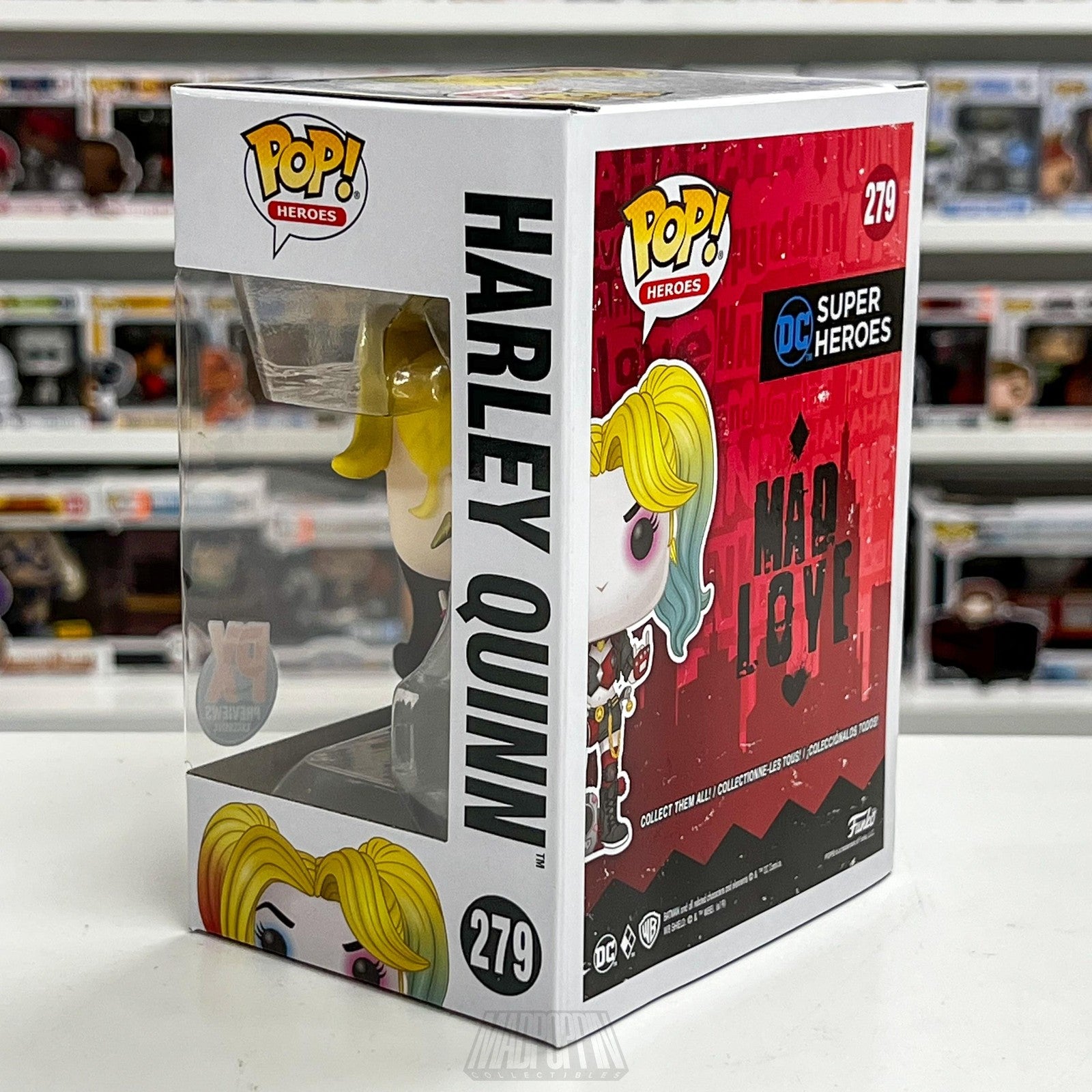 Funko Pop Harley Quinn PX Previews Exclusive DC Super Heroes 279 Vinyl Figure