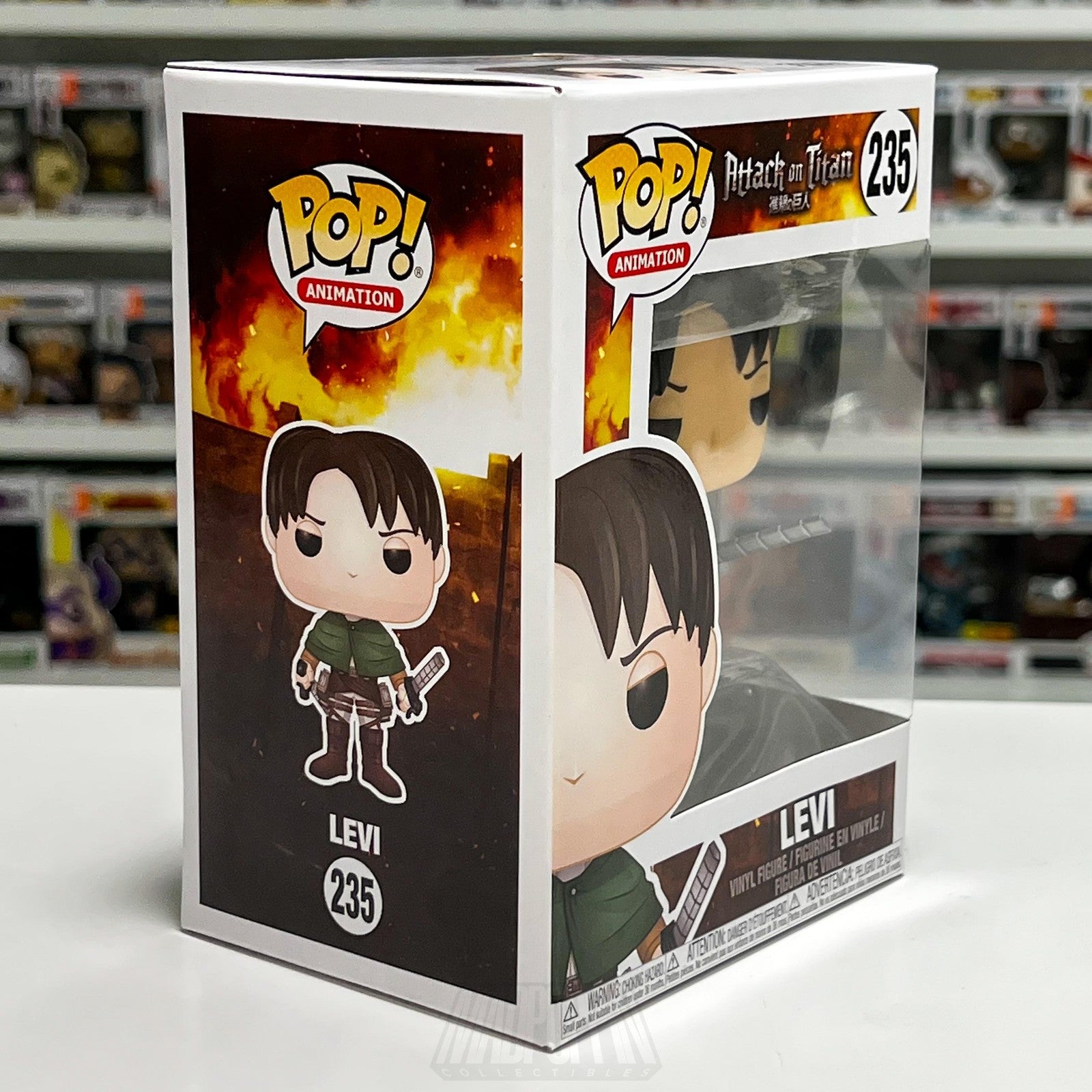 Funko Pop! Animation Attack on Titan Levi 235 Vinyl Figure 2021 Box Anime Toy