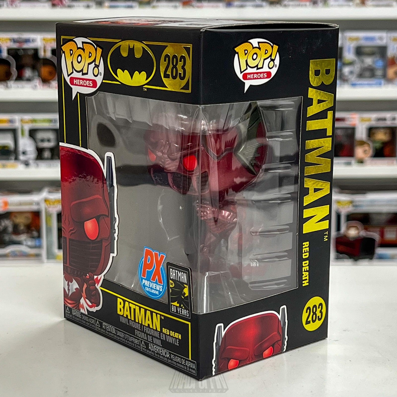 Funko Pop DC Heroes 80 Years Batman Red Death 283 PX Previews Exclusive Figure