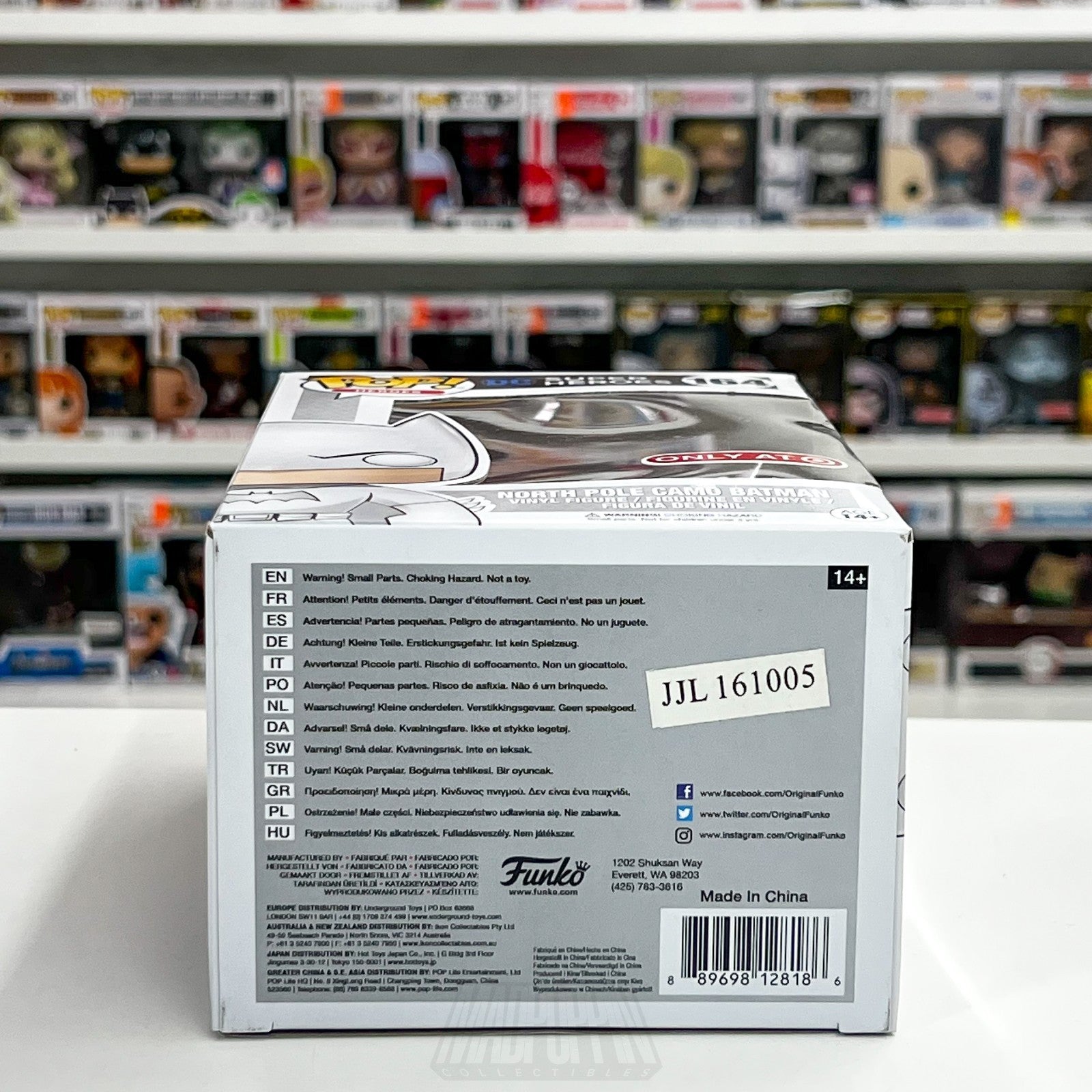 Funko Pop DC Super Heroes North Pole Camo Batman Target 164 White Vinyl Figure7