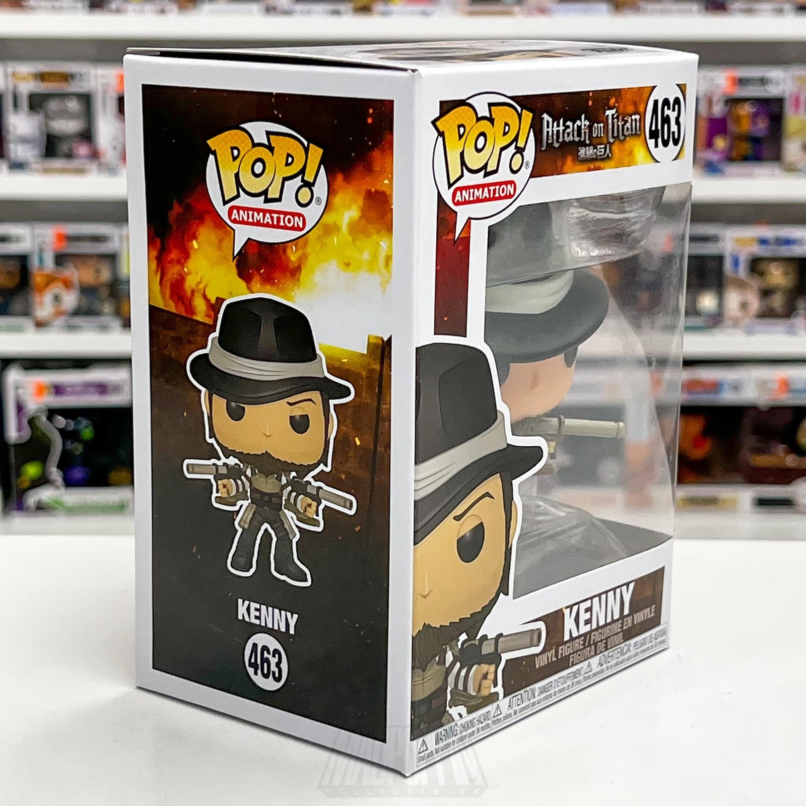 Funko Pop Anime Attack On Titan Kenny 463 Vinyl Figure Animation Collectible AOT5