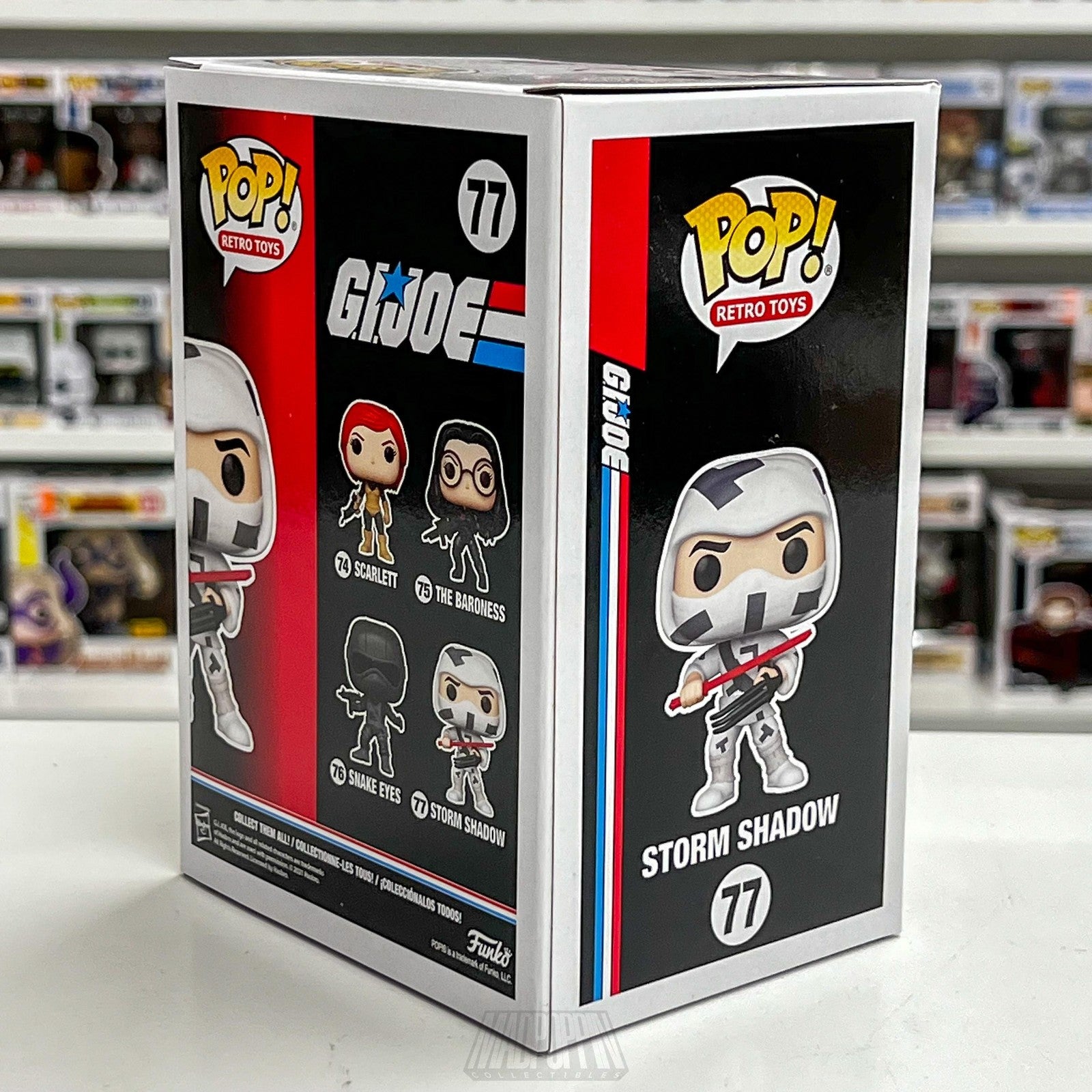 Funko Pop GI Joe Storm Shadow #77 Retro Toys Vinyl Figure New in Box Collector