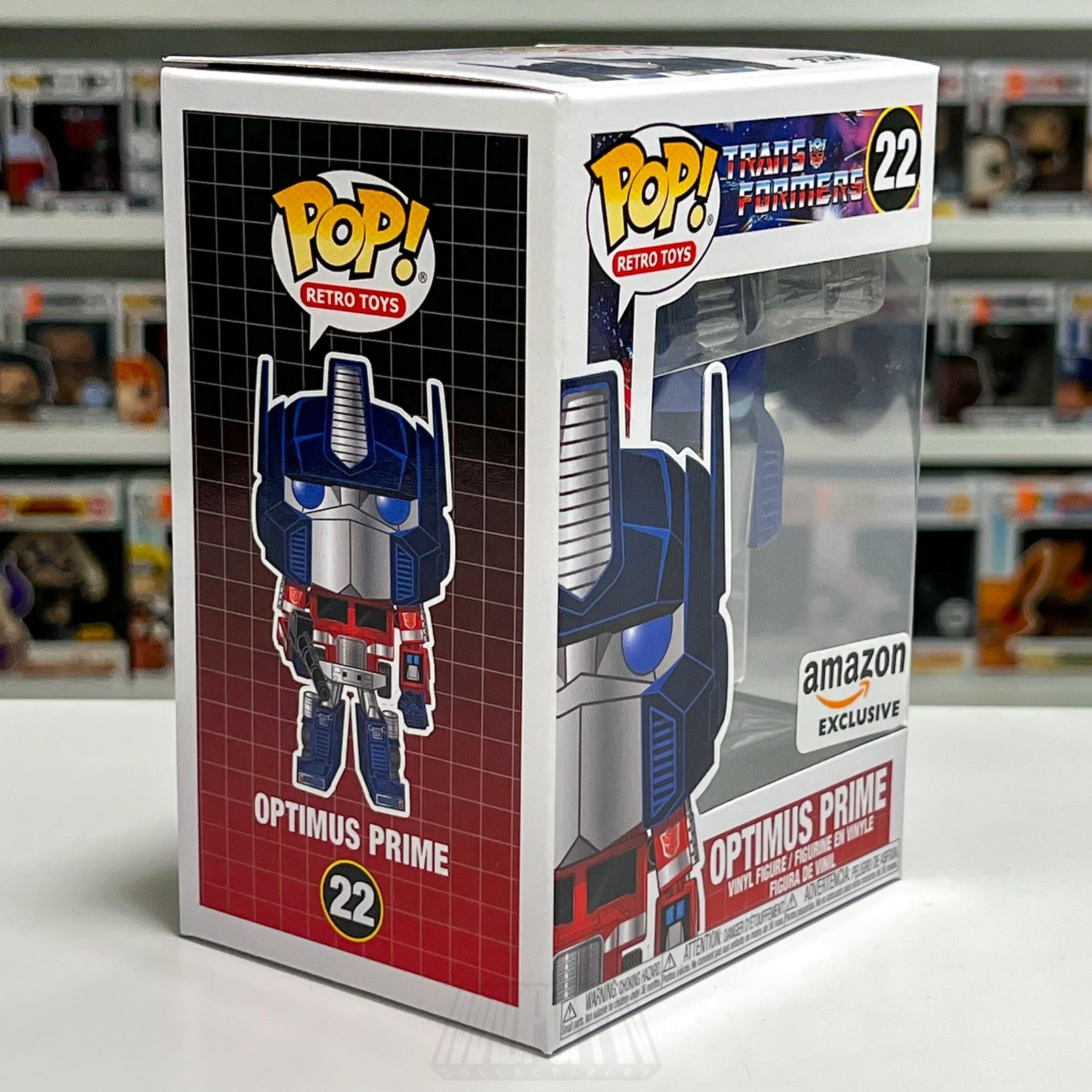 Funko Pop Retro Toys Transformers Optimus Prime 22 Amazon Autobot Animation MIB