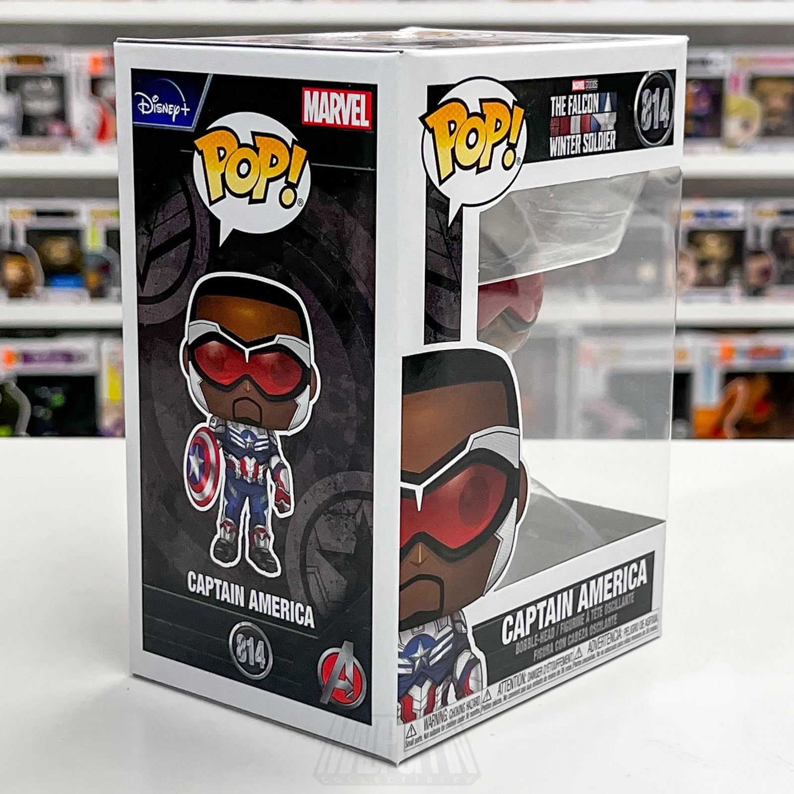 Funko Pop Marvel Captain America Sam Wilson 814 Bobble-Head Vinyl Figure Falcon5