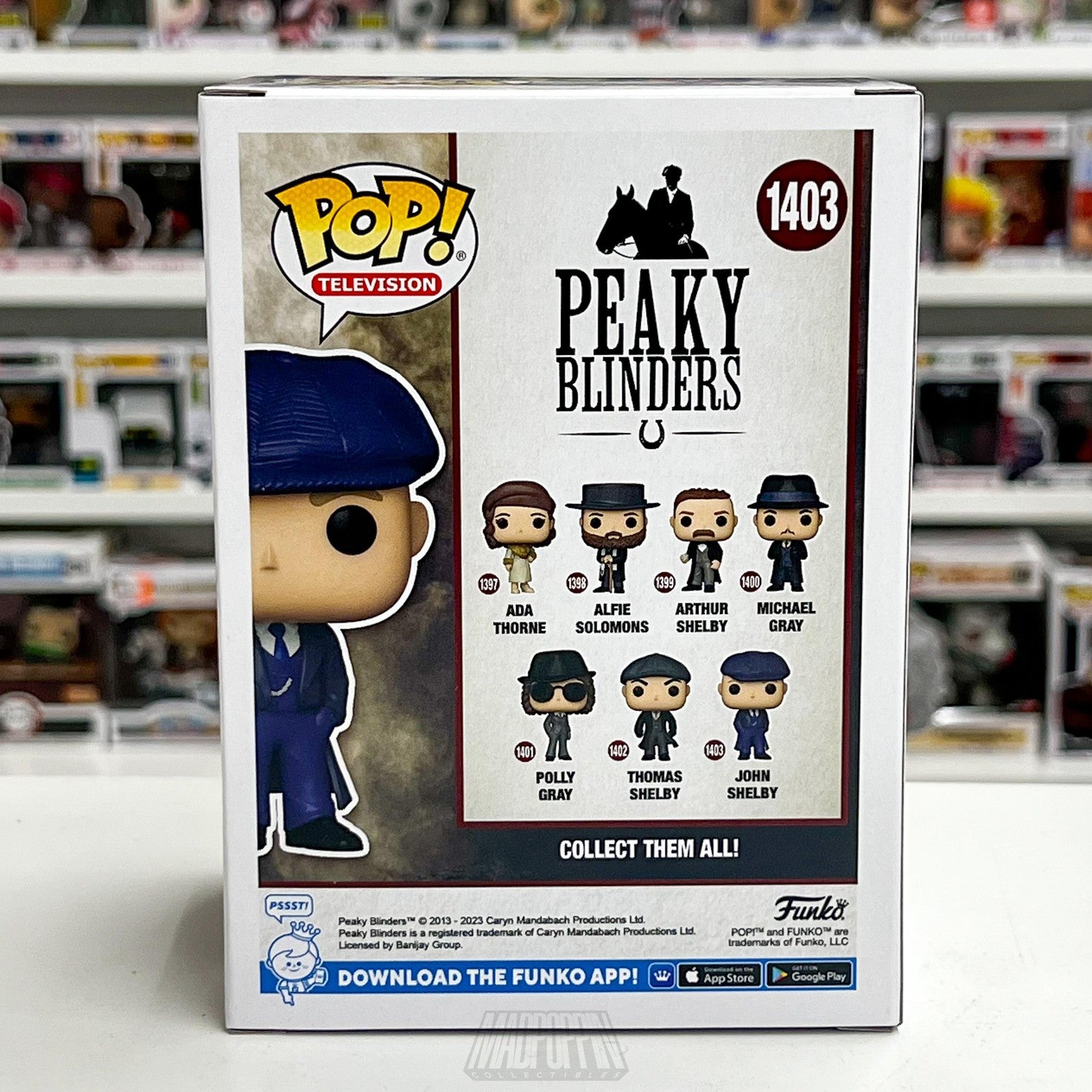 Funko Pop TV Peaky Blinders John Shelby 1403 Vinyl Figure Collectible New in Box