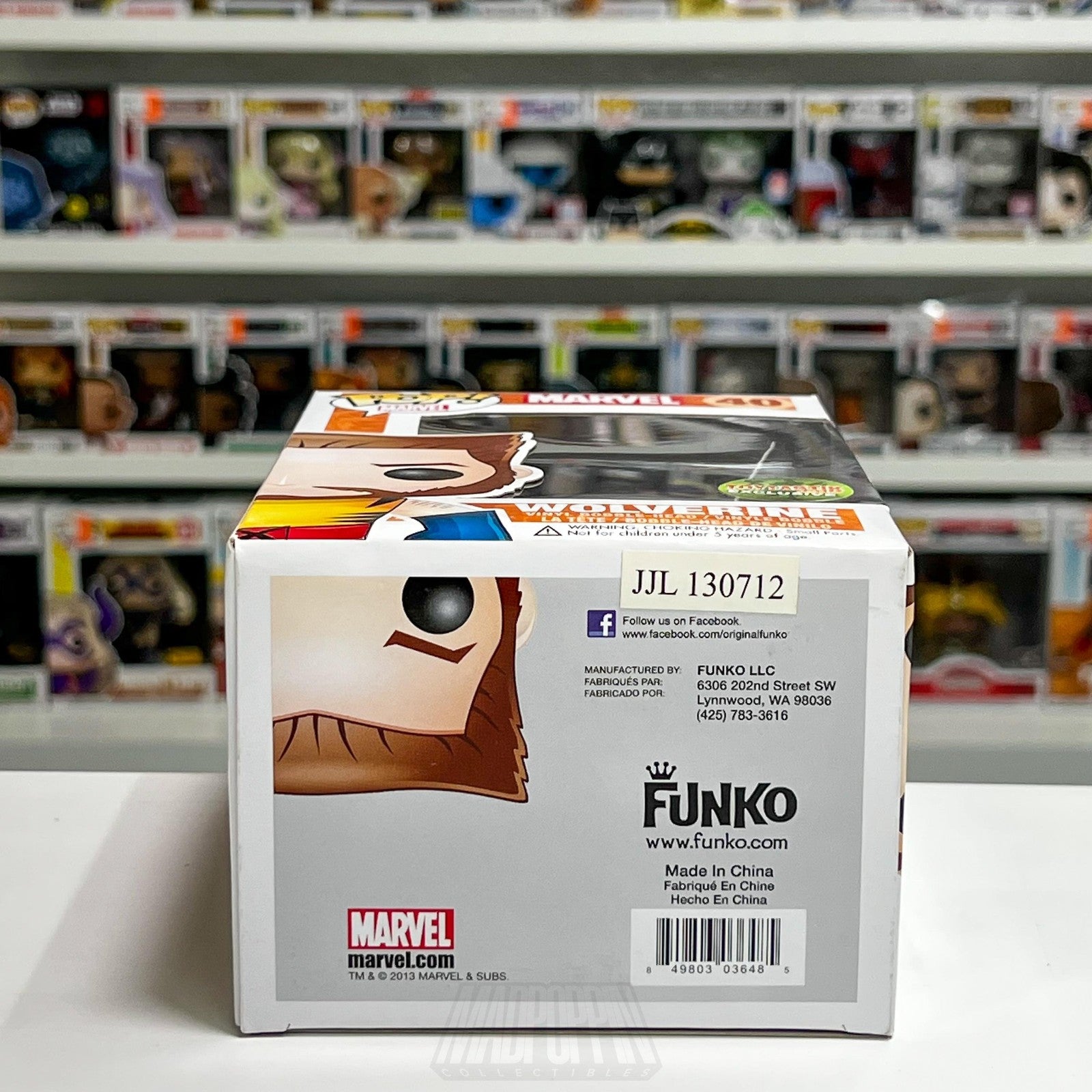 Funko Pop Marvel Wolverine Unmasked 40 Toytastik VAULTED Vinyl Armor SUPER RARE