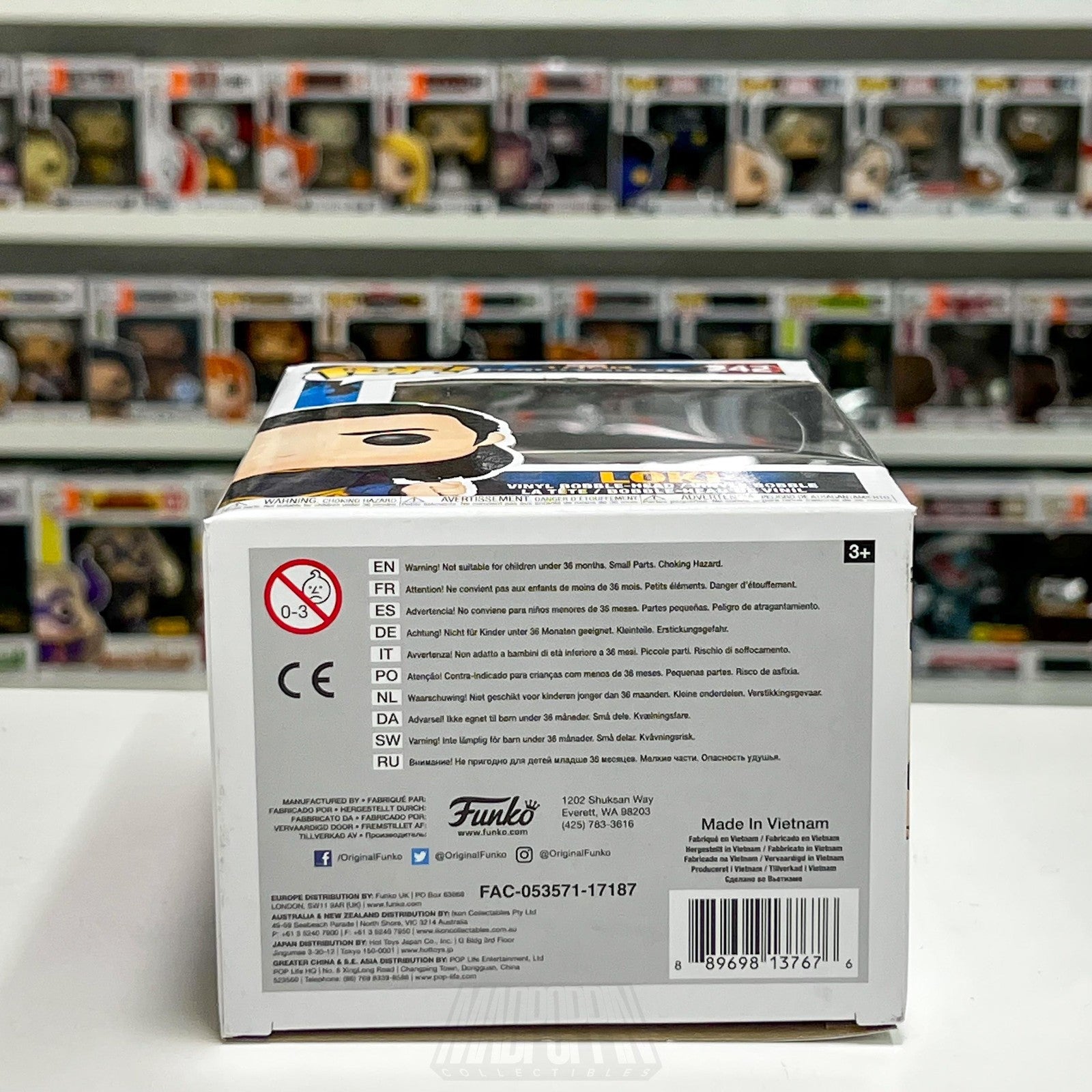 Funko Pop Marvel Thor Ragnarok Loki 242 Vinyl Bobble-Head Figure Box MCU Toy NIB