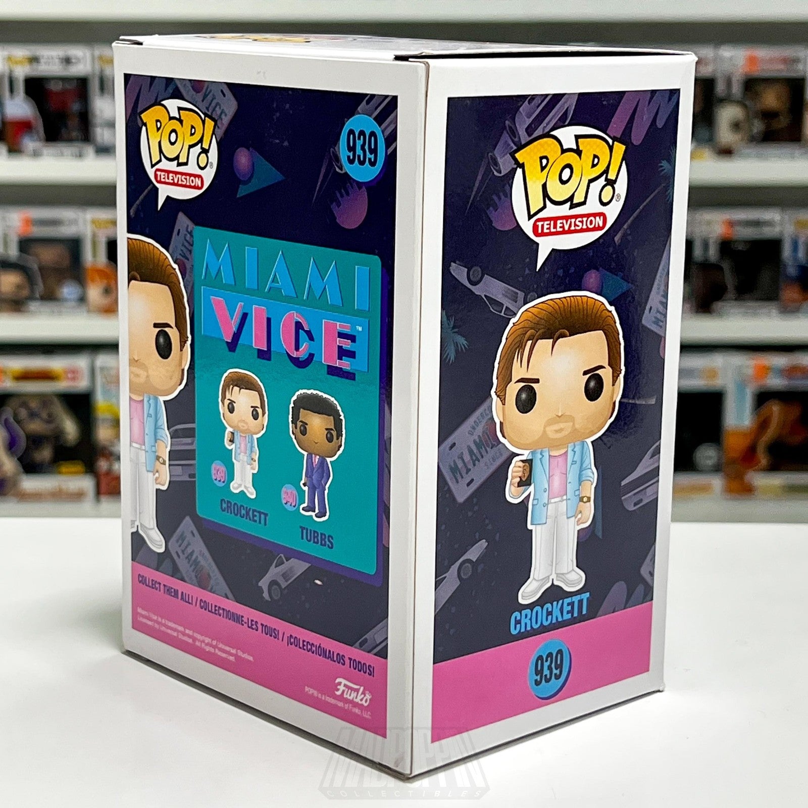 Funko Pop Television Miami Vice Crockett #939 Vinyl Figure TV Show Action Drama