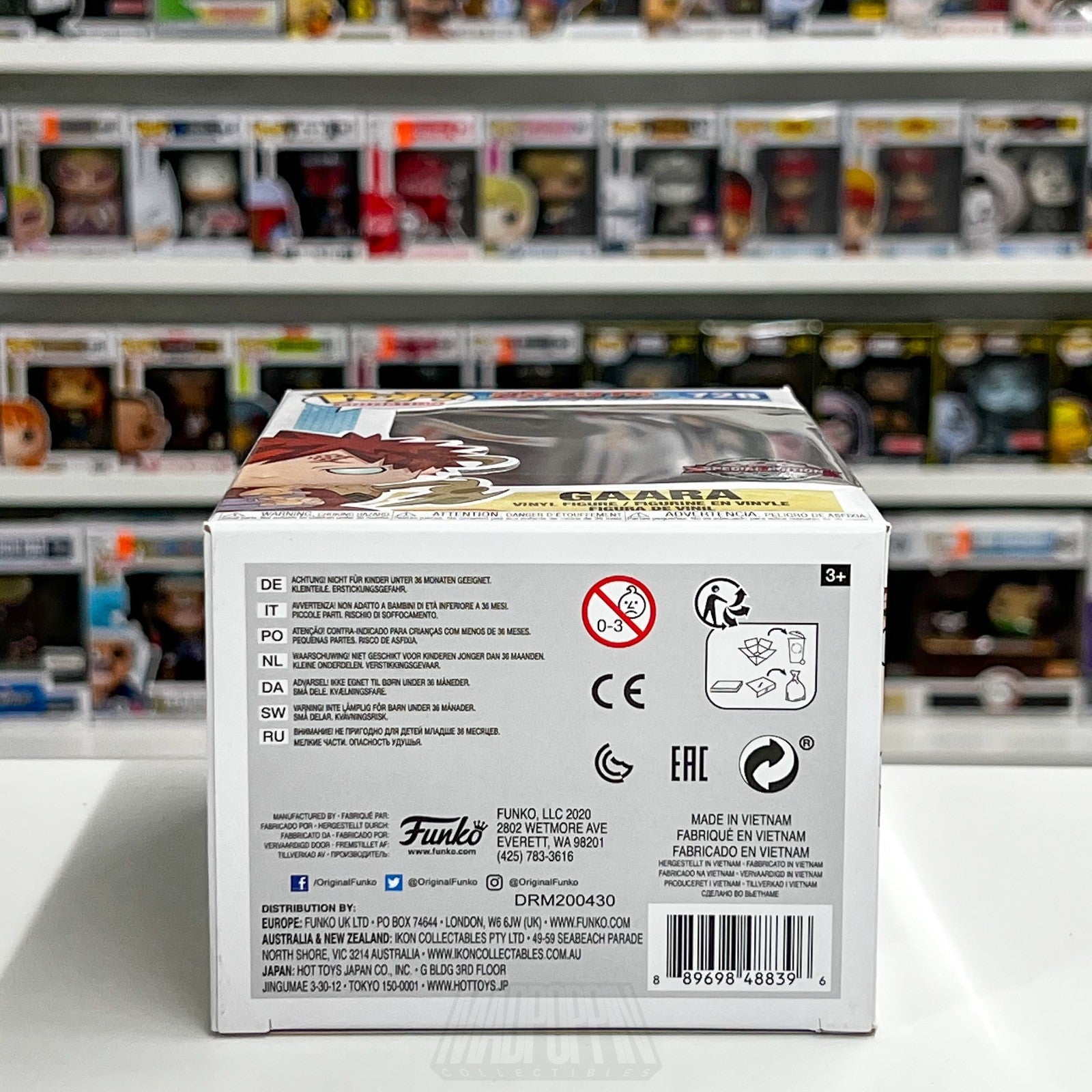 Funko Pop Anime Naruto Shippuden Gaara Metallic Special Edition 728 Vinyl Figure7