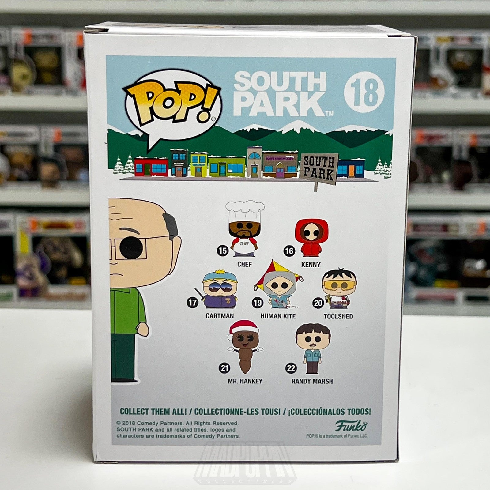 Funko Pop South Park Mr. Garrison 18 Specialty Series Exclusive Vinyl Figure Toy