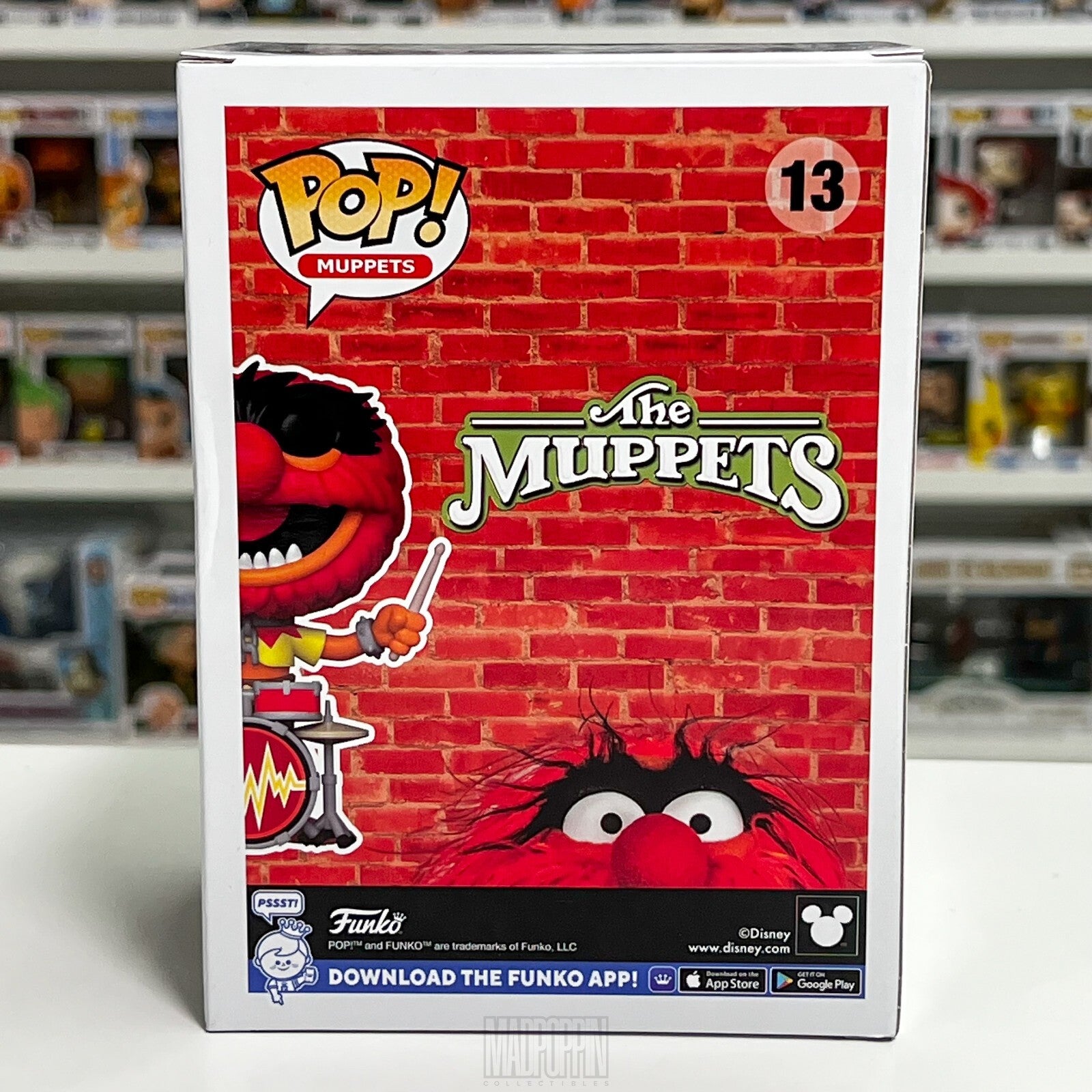 Funko Pop The Muppets Animal Flocked Playing Drums Jim Henson NYCC 1500 Pcs 13