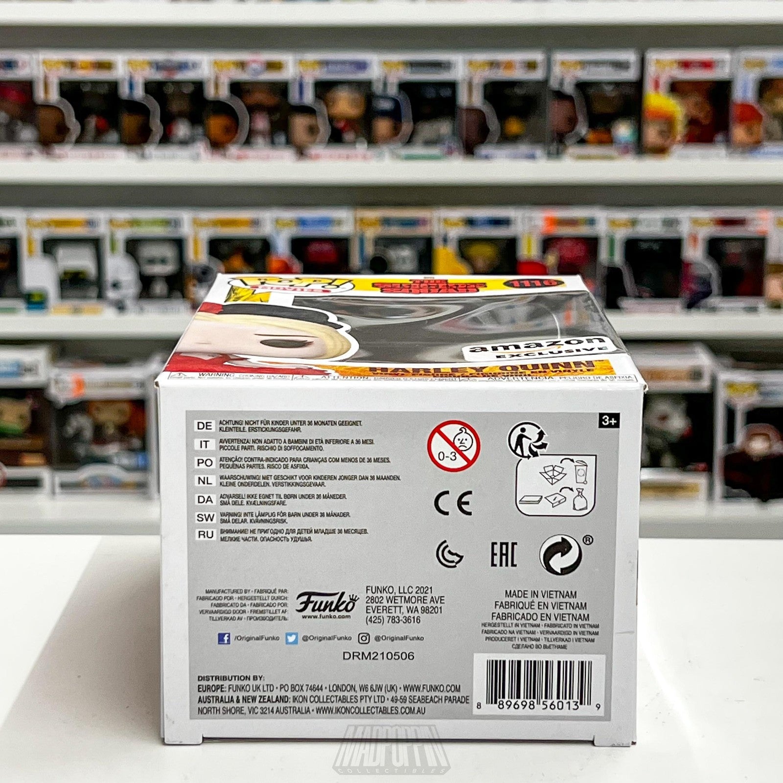Funko Pop Harley Quinn 1116 Suicide Squad Amazon Exclusive Vinyl Figure New