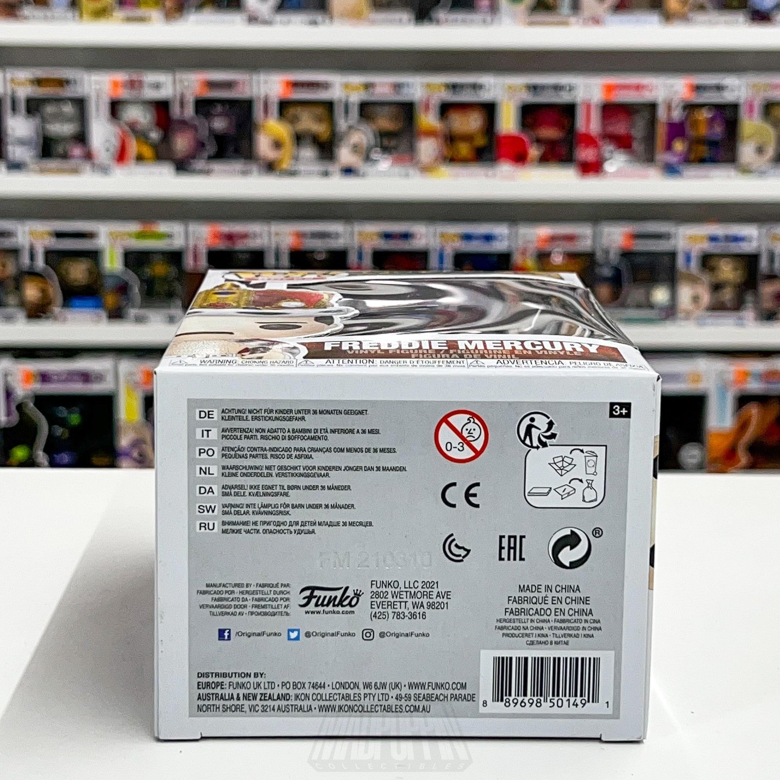 Funko Pop! Rocks Queen Freddie Mercury #184 Crown Robe Vinyl Figure Boxed7