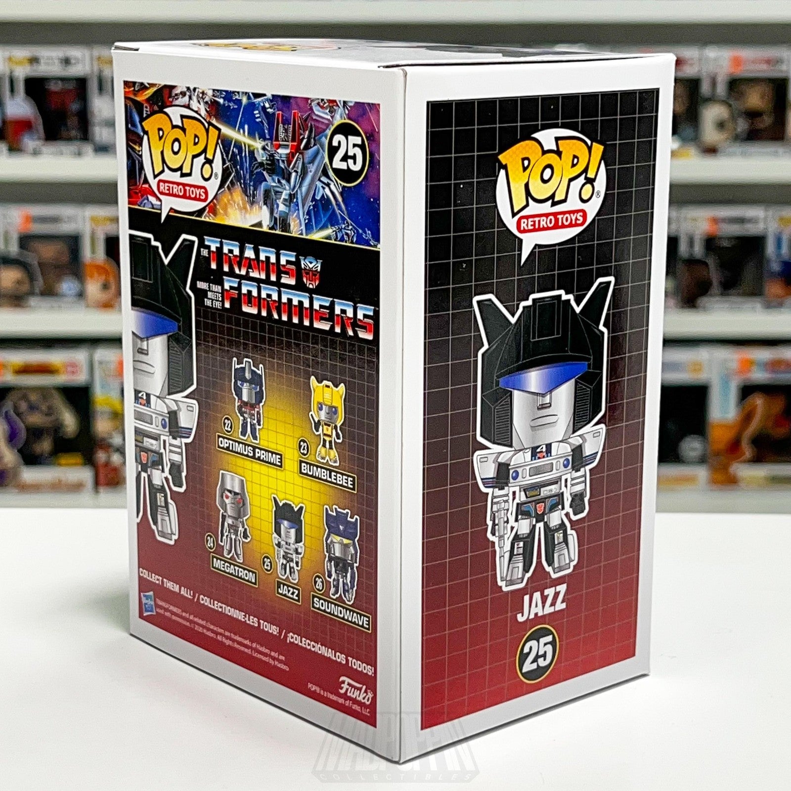 Funko Pop Transformers Retro Toys Jazz #25 Vinyl Figure New in Box NIB Autobot