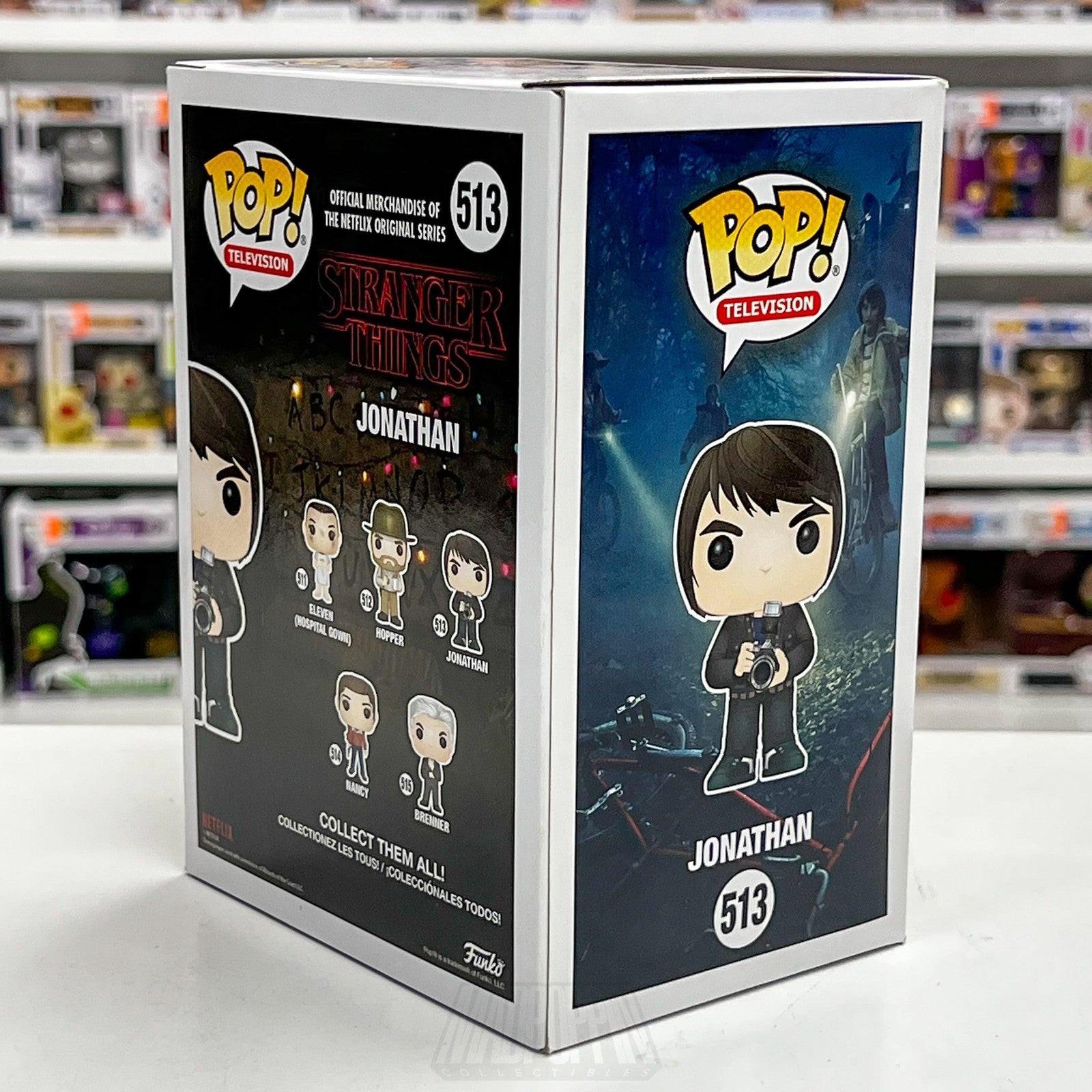 Funko Pop Television Stranger Things Jonathan Byers w/Camera 513 Figure Horror4