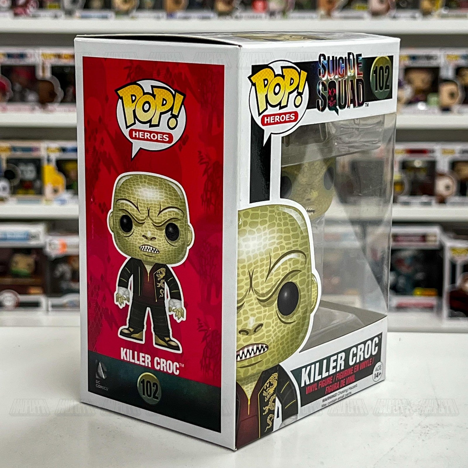 Funko Pop Heroes Suicide Squad Killer Croc 102 Vinyl Figure DC Comics New in Box
